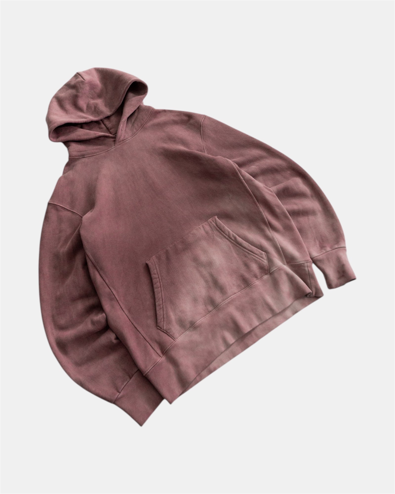(L) AMAZING FADED WINE BOXY HOODIE