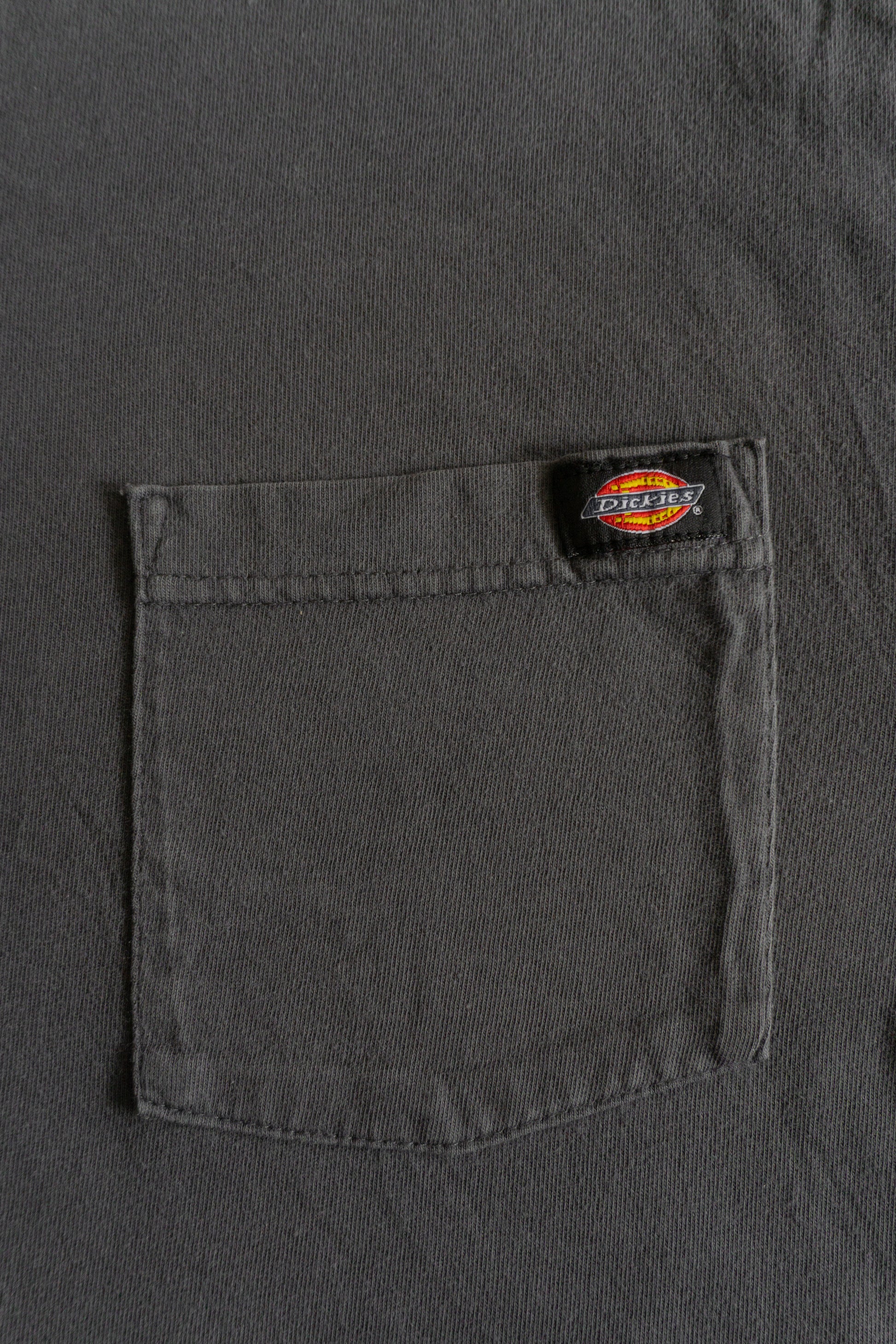 (L) DICKIES GRAY BLANK POCKET TEE