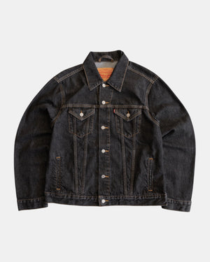 (L/XL) LEVIS TRUCKER DENIM BLACK JACKET