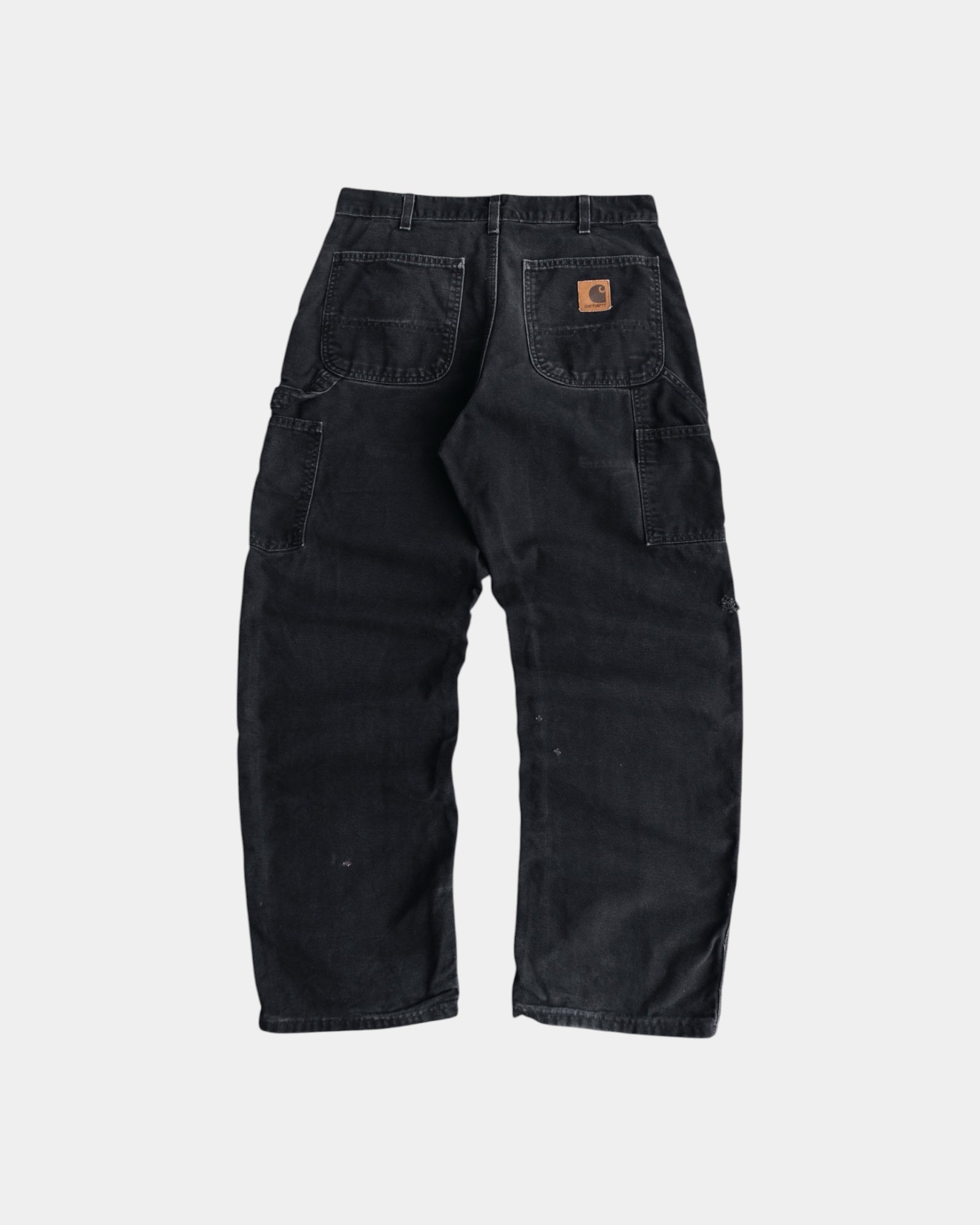 VINTAGE CARHARTT NAVY WORKWEAR FADED PANTS - 32x30