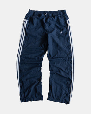 ADIDAS NAVY TRACK PANTS - L