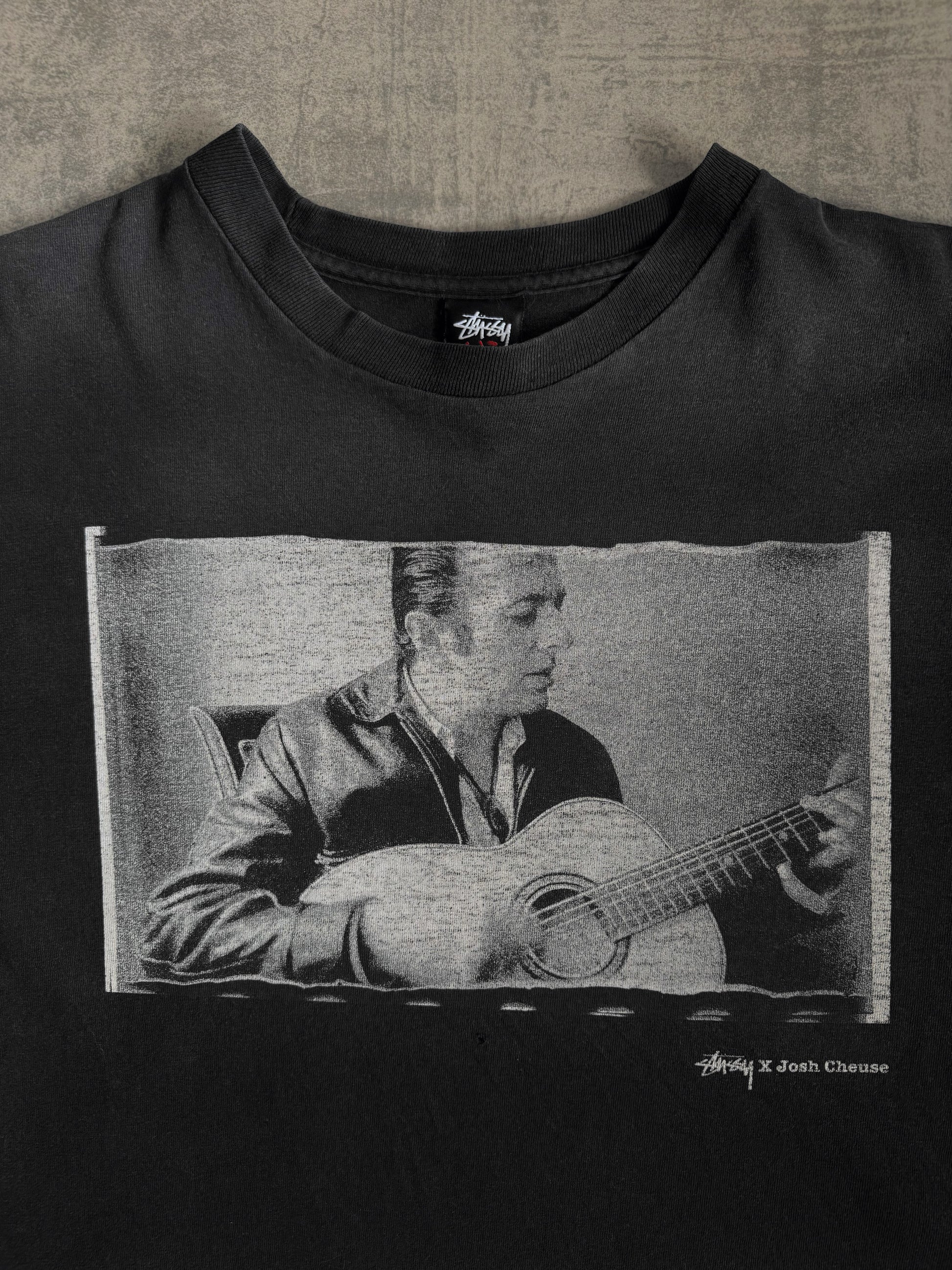 (XL) VINTAGE STUSSY X JOSH CHEUSE FADED TEE