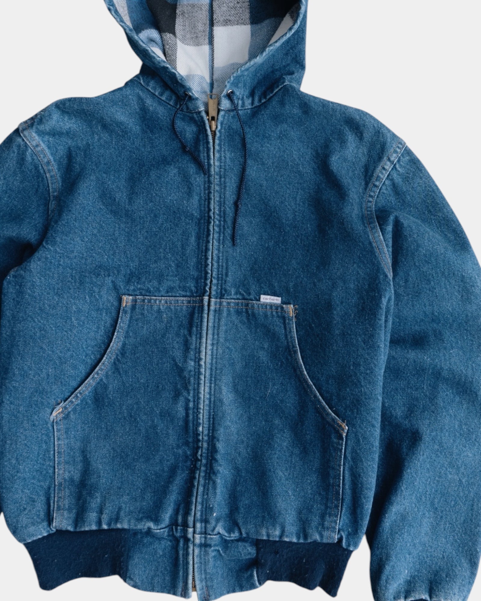 (M) VINTAGE CARHARTT JF848 BLUE DENIM JACKET