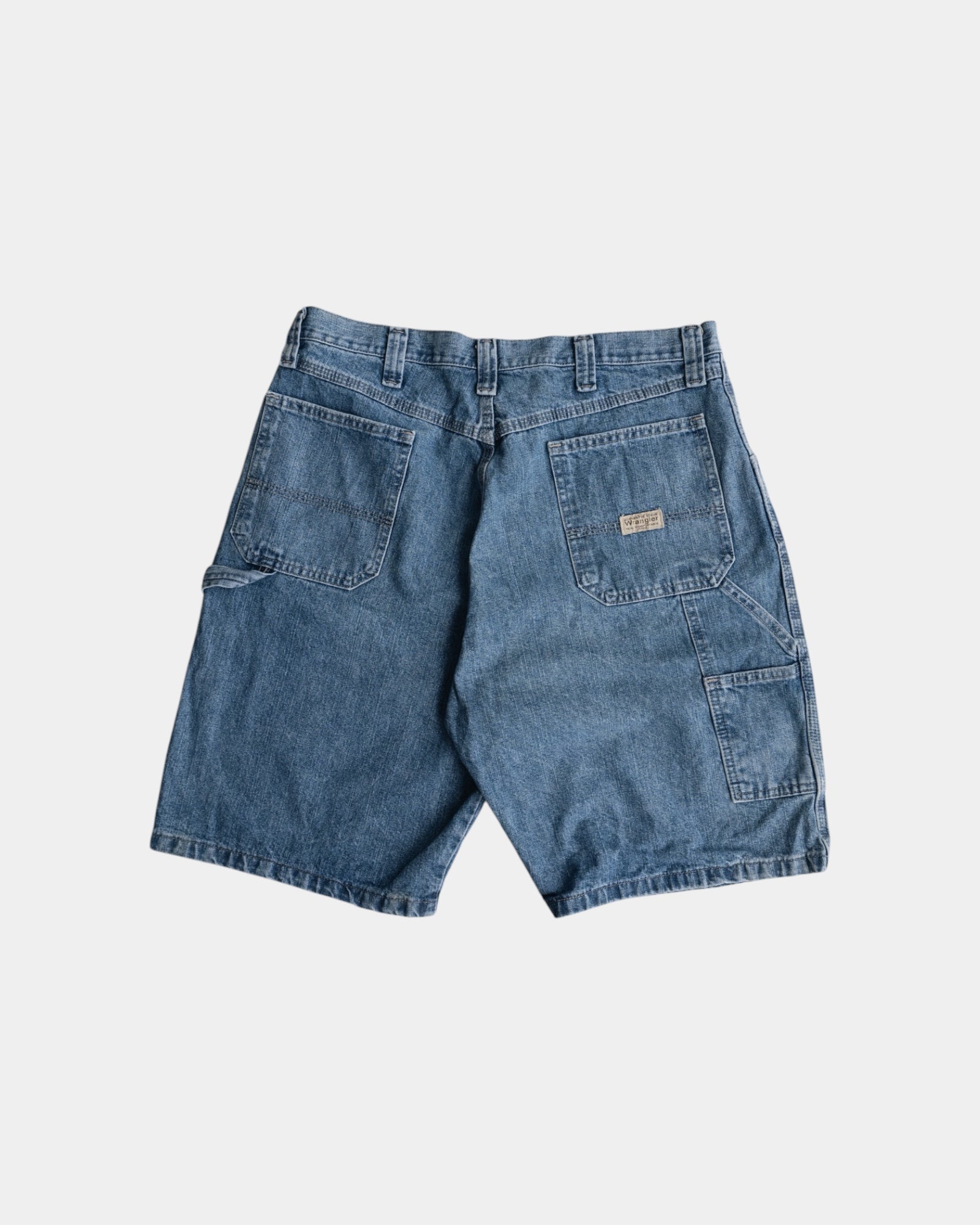 VINTAGE WRANGLER DENIM CARPENTER SHORT - 36