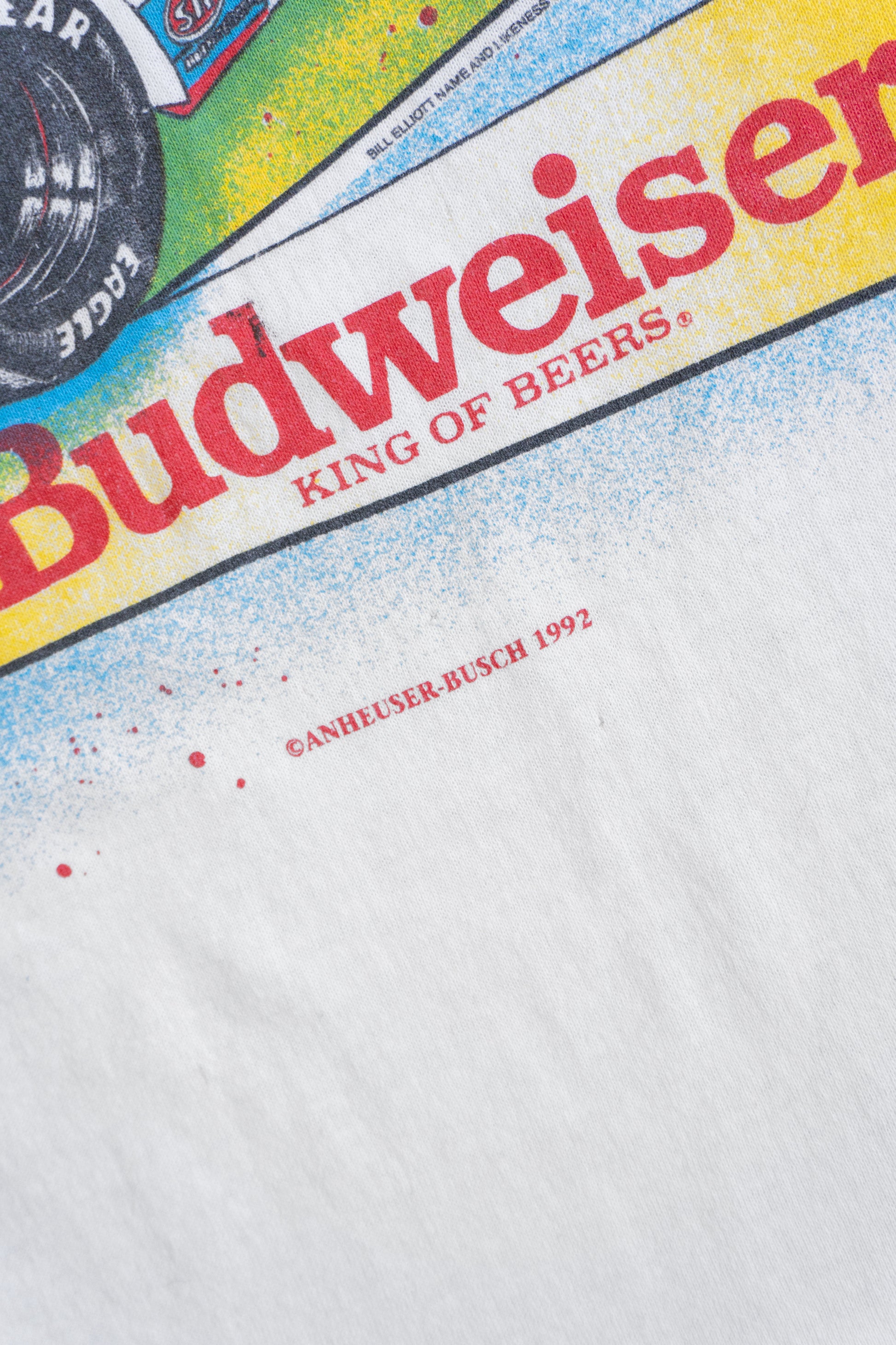 (L) 1992 VINTAGE BUDWEISER RACING TEE