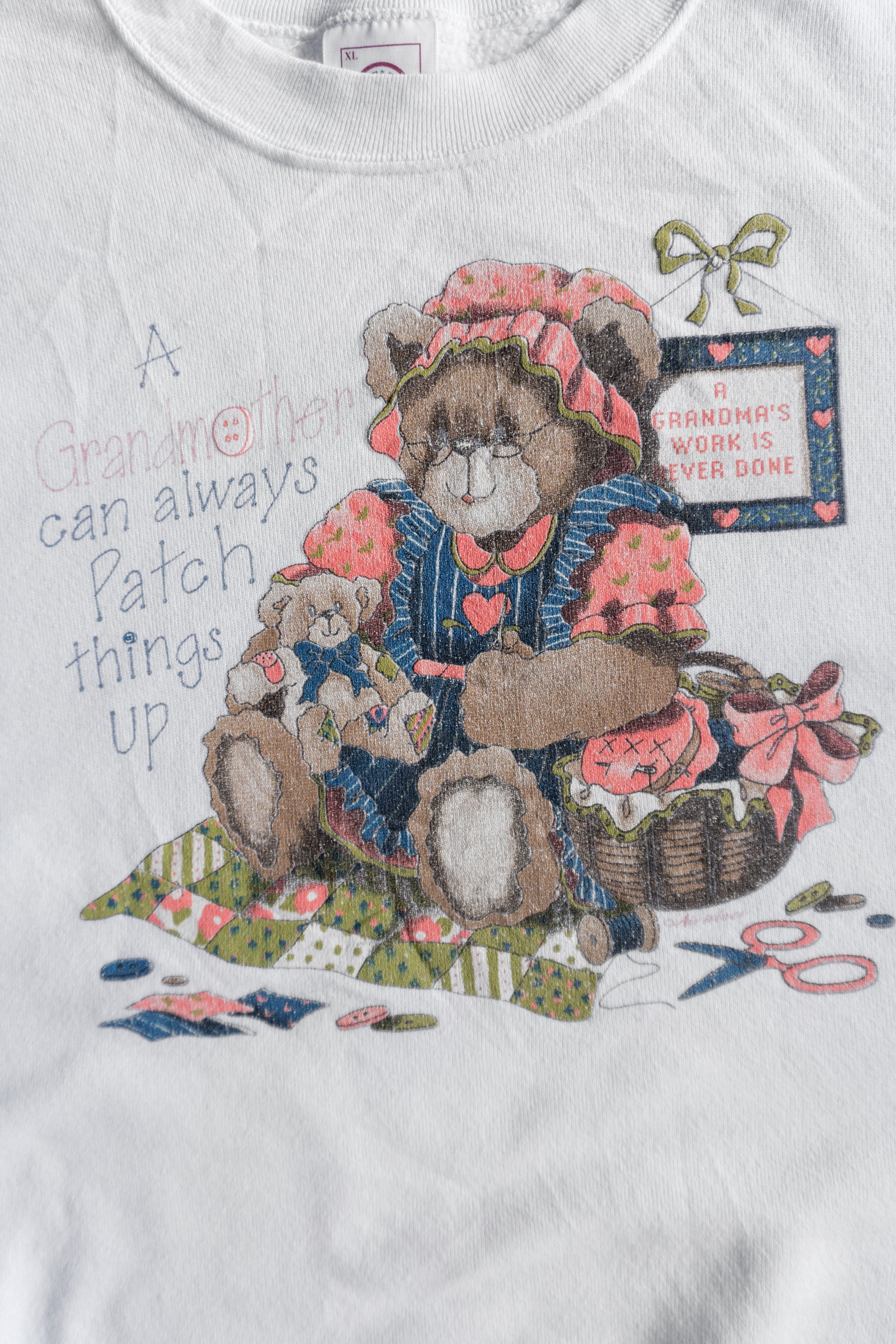 (L/XL) 90’S VINTAGE GRANDMOTHER COZY CREWNECK