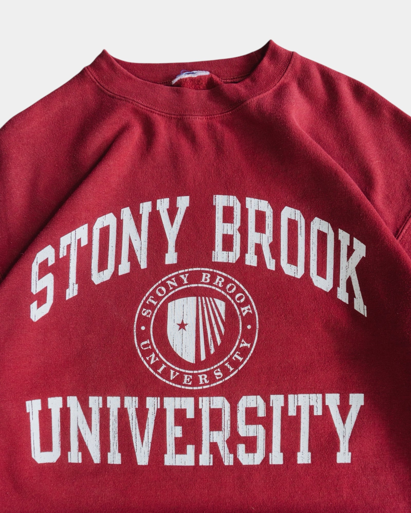 (BOXY L) VINTAGE CHAMPION STONY BROOK UNIVERSITY CREWNECK