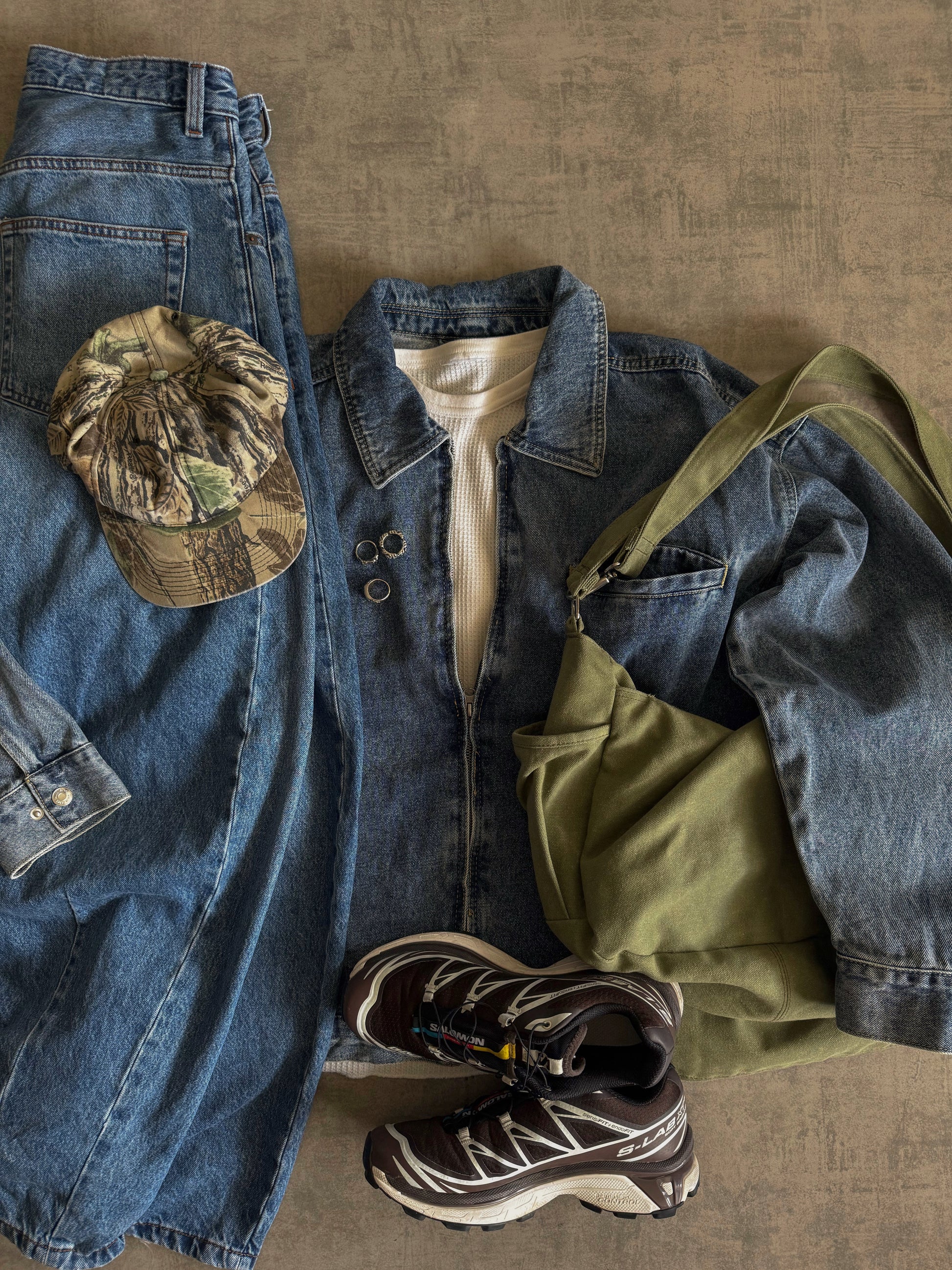 (L) VINTAGE DETROIT DENIM JACKET