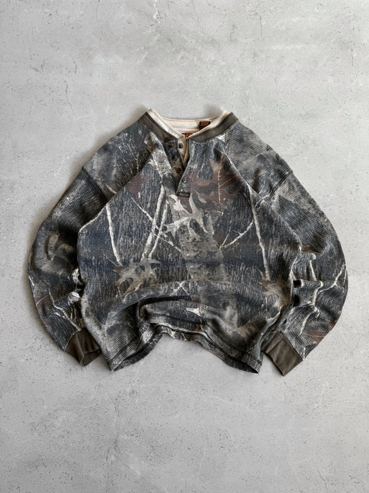 (FIT L) 1990’S VINTAGE CAMO LONG SLEEVE