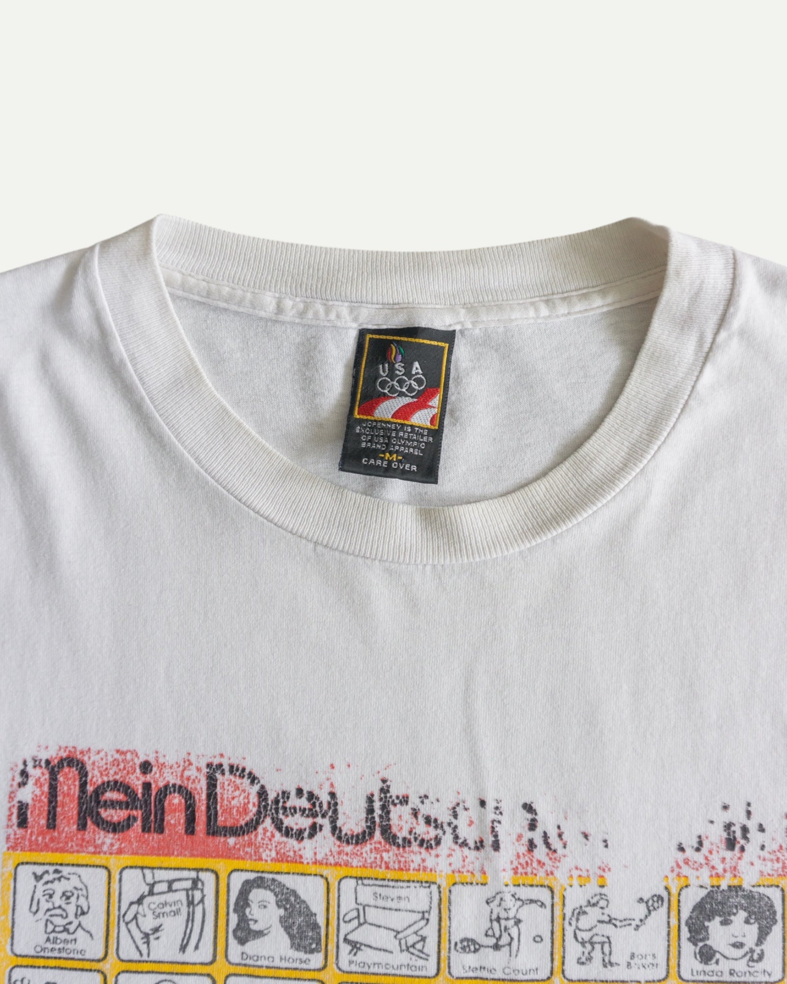 (M) 90’S VINTAGE OLYMPIC GAMES MEIN DEUTSCH TALKING TEE