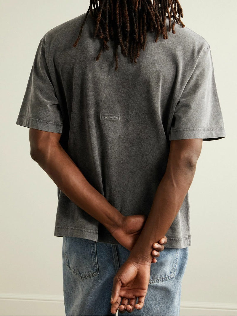 (L) ACNE STUDIOS EXTORR GRAY TEE
