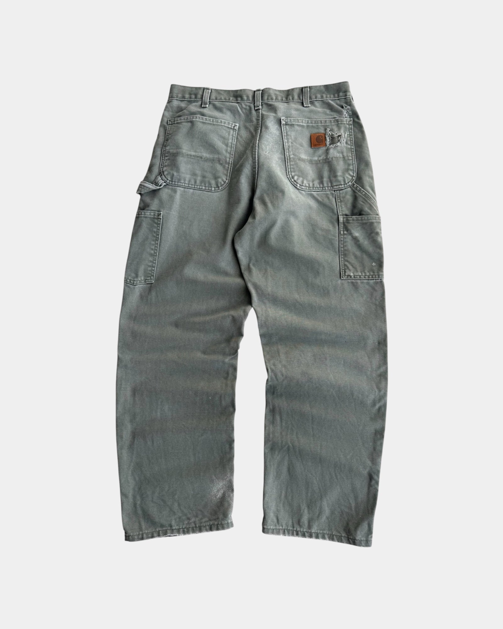 VINTAGE CARHARTT CARPENTER DISTRESSED PANTS - 34x32