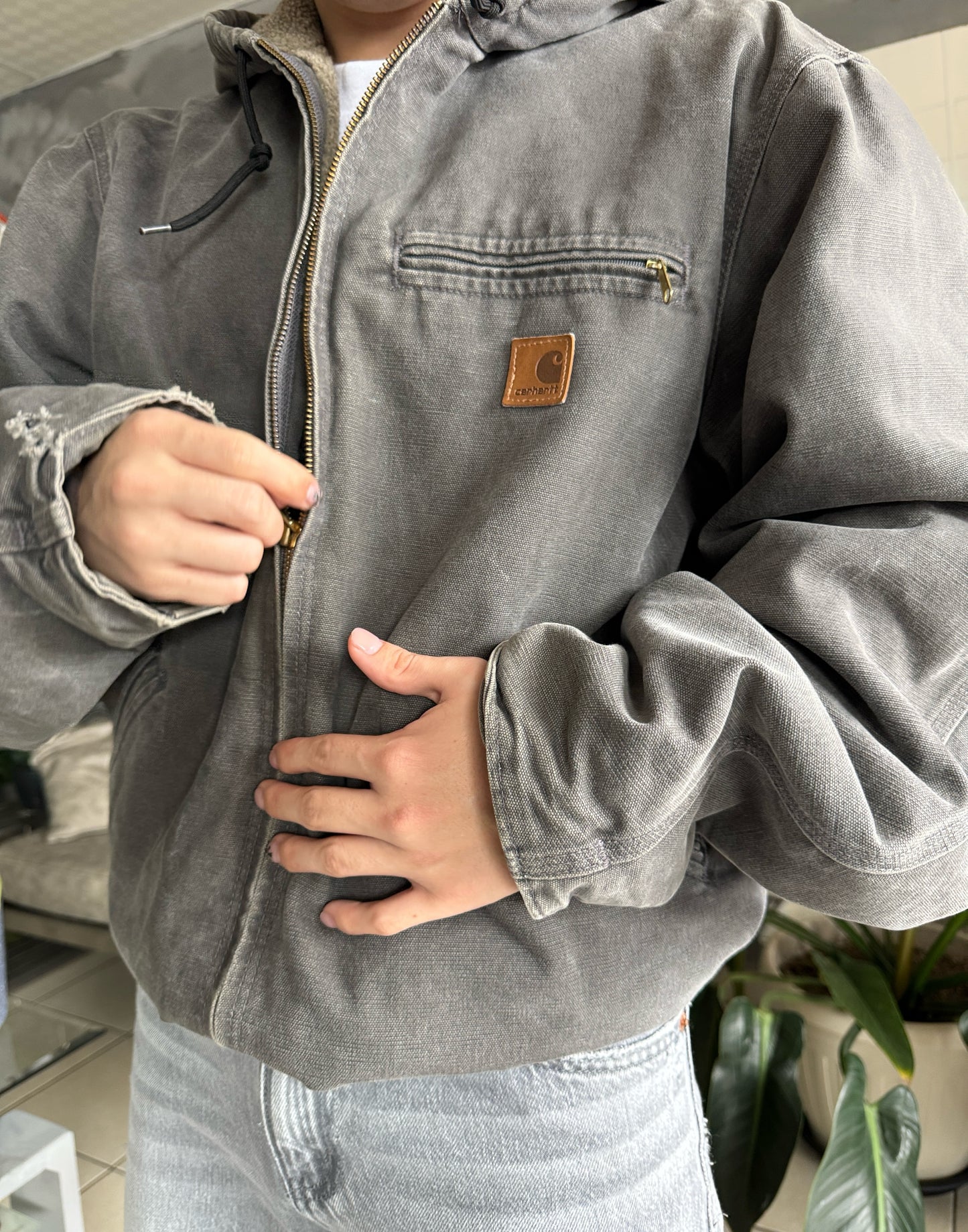 (L) VINTAGE CARHARTT FADED ACTIVE JACKET