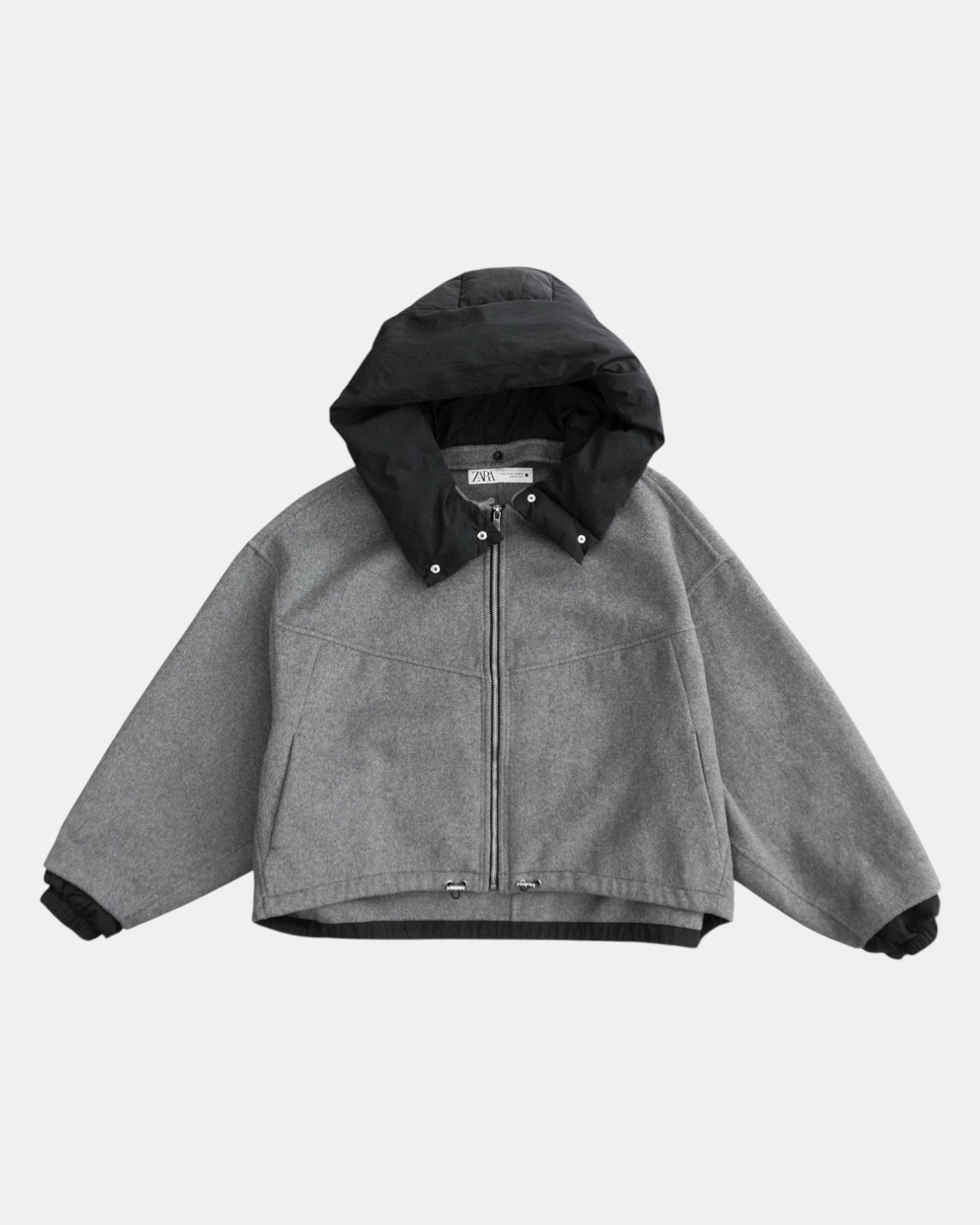 (BOXY M/L) BOMBER GRAY JACKET