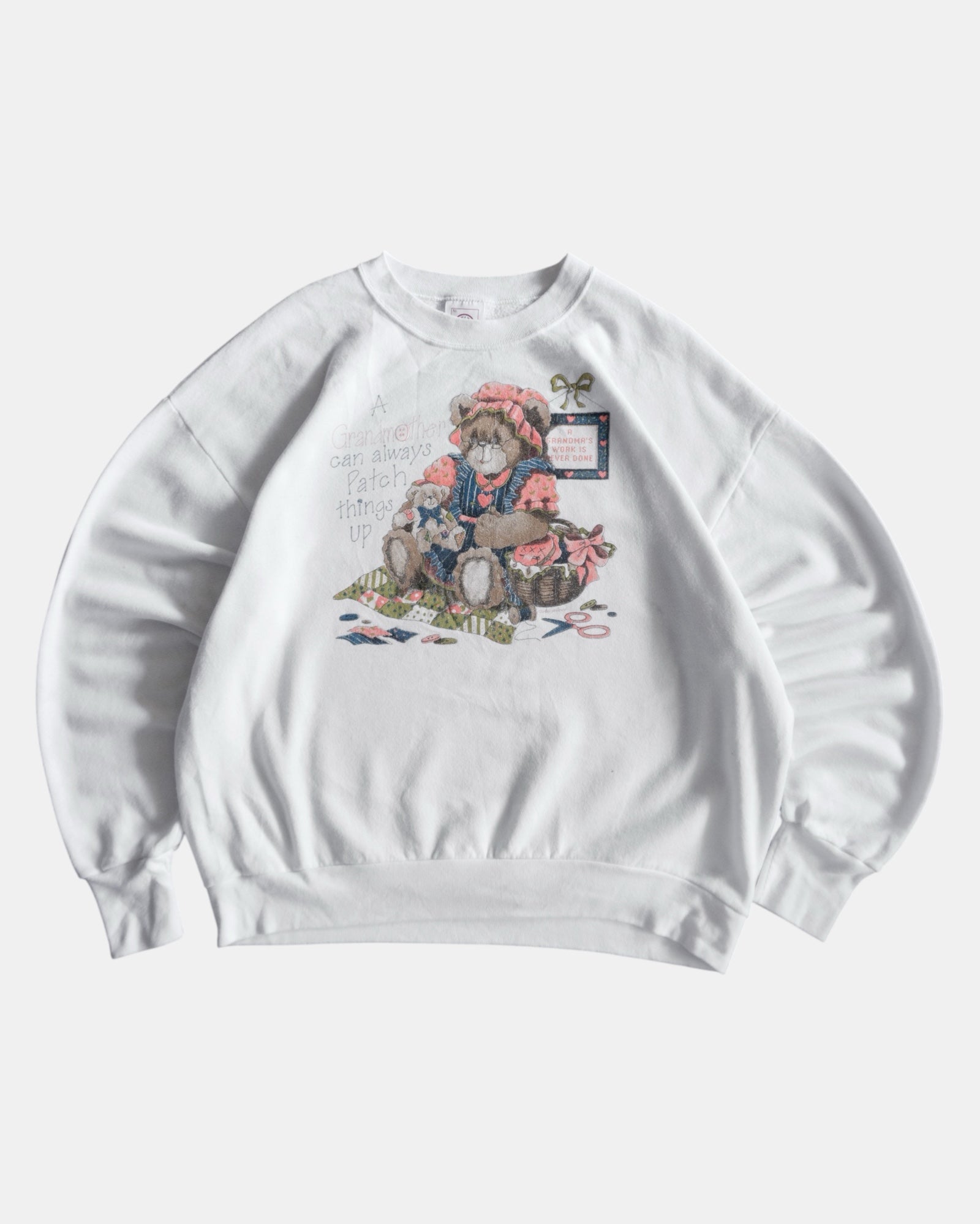 (L/XL) 90’S VINTAGE GRANDMOTHER COZY CREWNECK