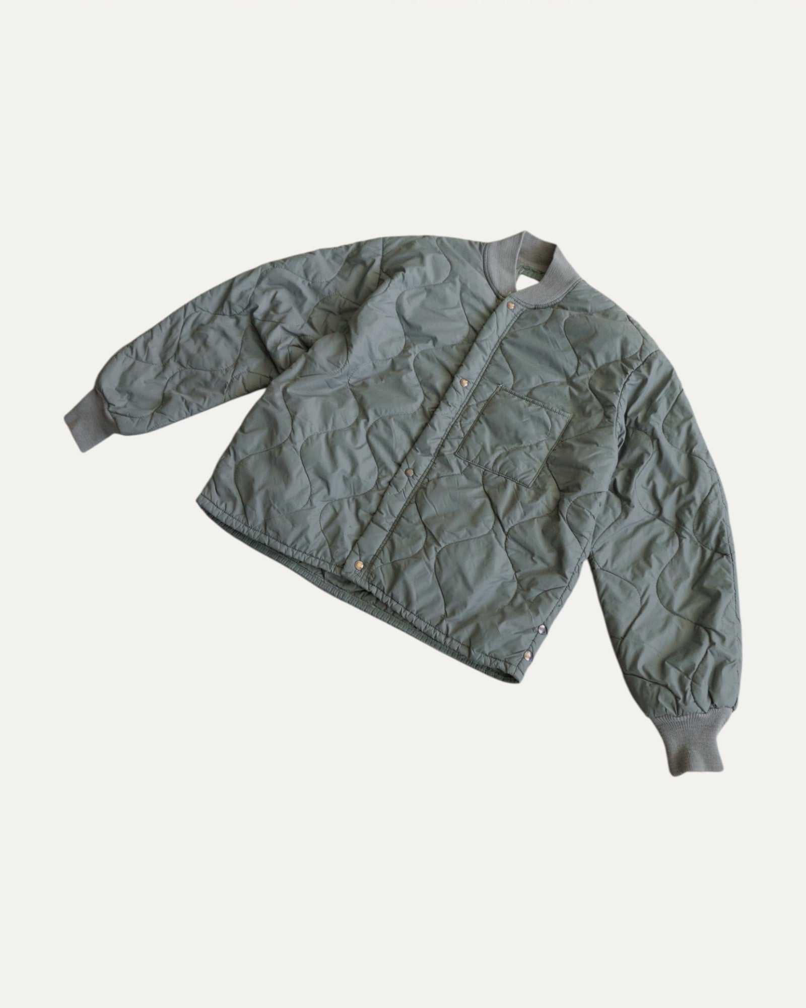 (M) 90’S VINTAGE MILITAR LINER JACKET