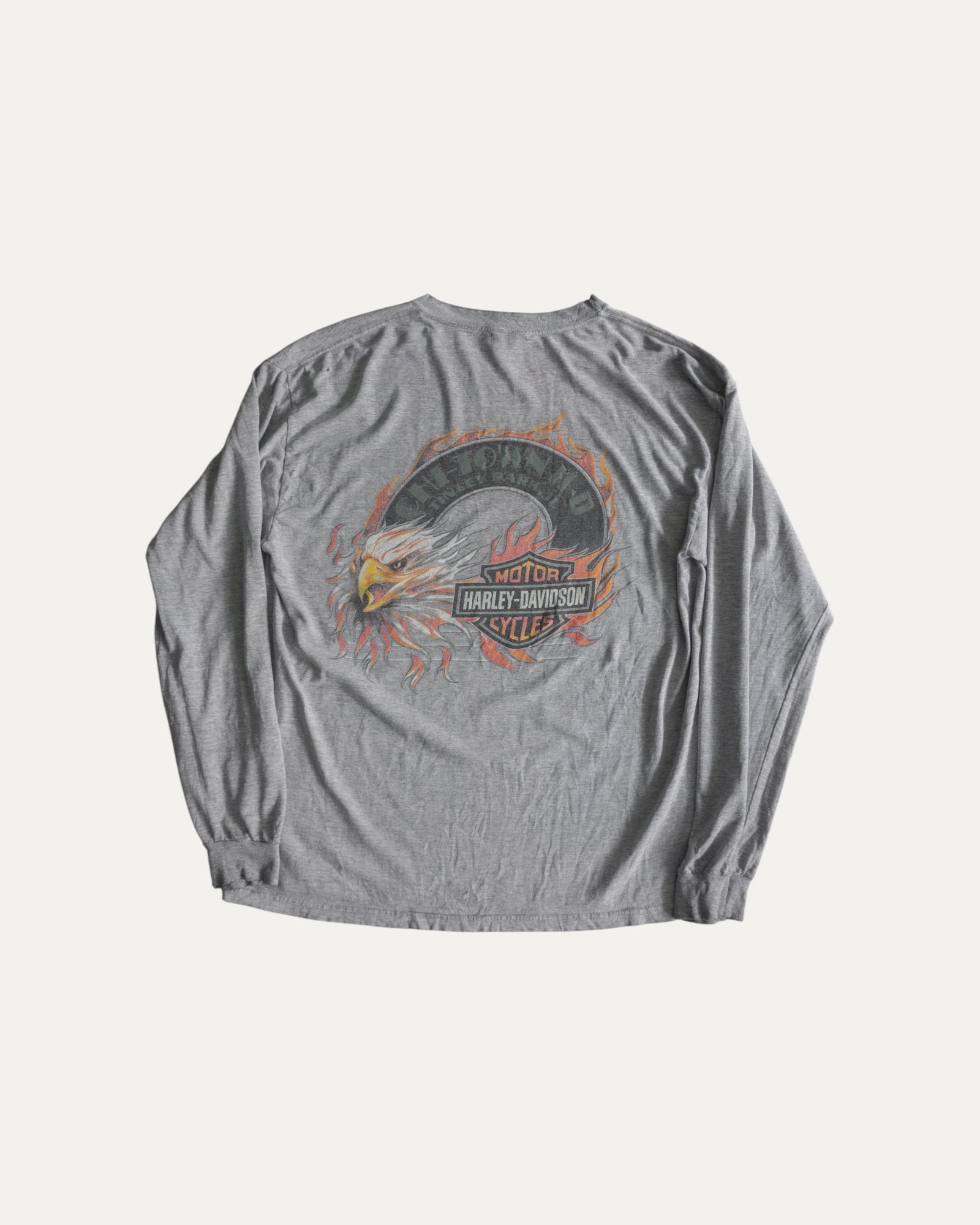 (L) HARLEY DAVIDSON FLAMES LONG SLEEVE