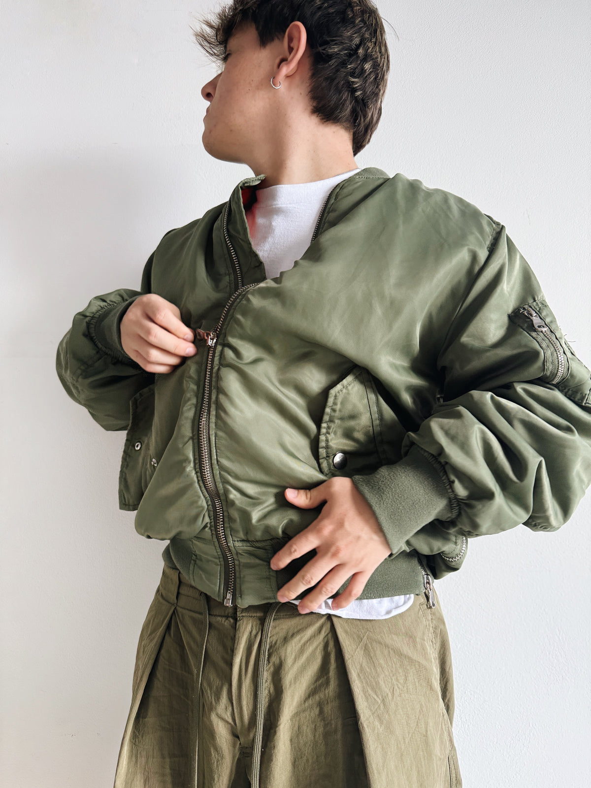 (BOXY L) MA-1 TYPE BOMBER JACKET