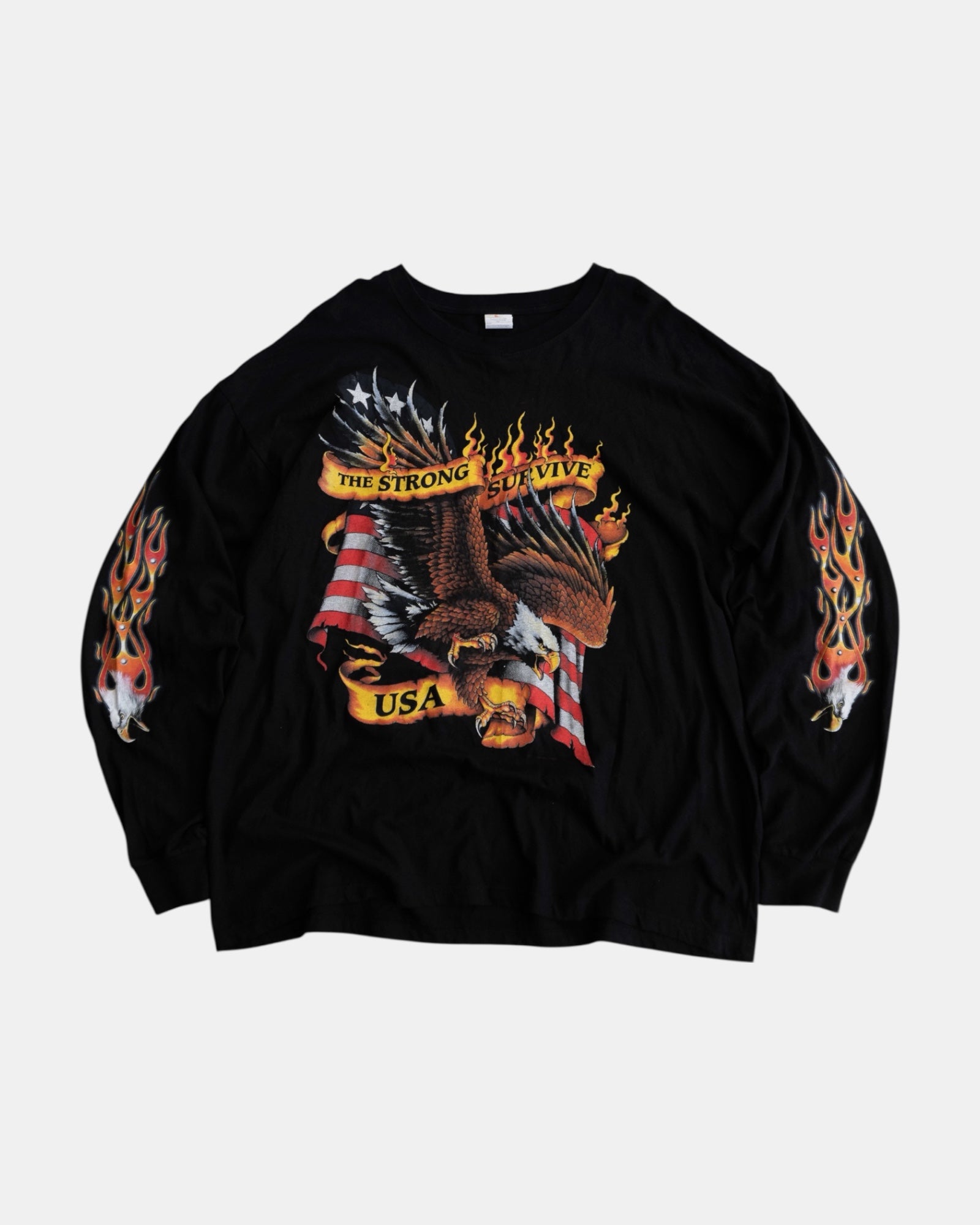 (XL) THE STRONG SURVIVE FLAMES LONG SLEEVE