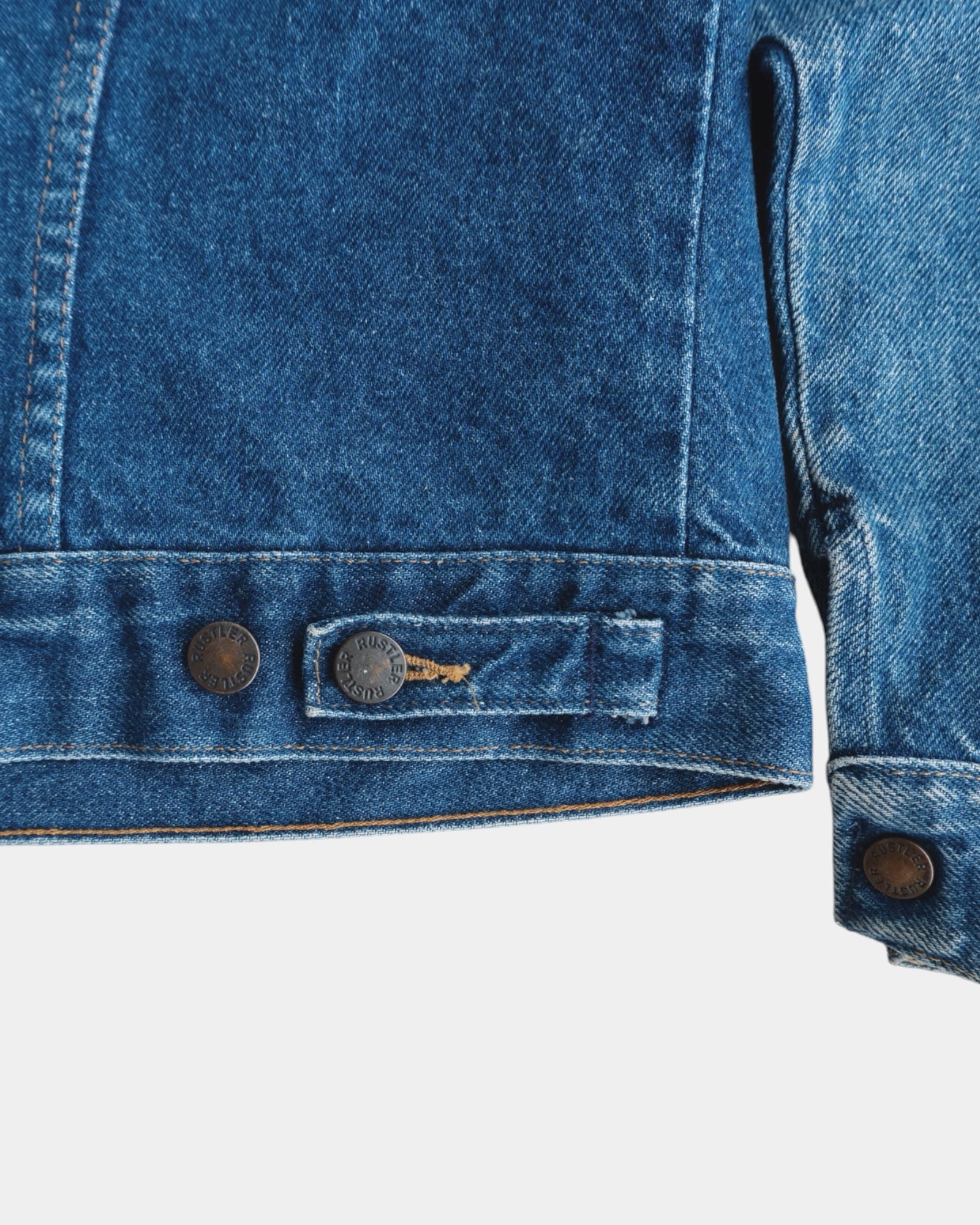 (M) 90’S VINTAGE RUSTLER HARLEY DAVIDSON 50 YEARS DENIM JACKET