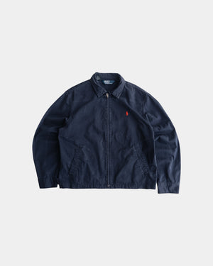 (L/XL) VINTAGE POLO RALPH LAUREN NAVY JACKET