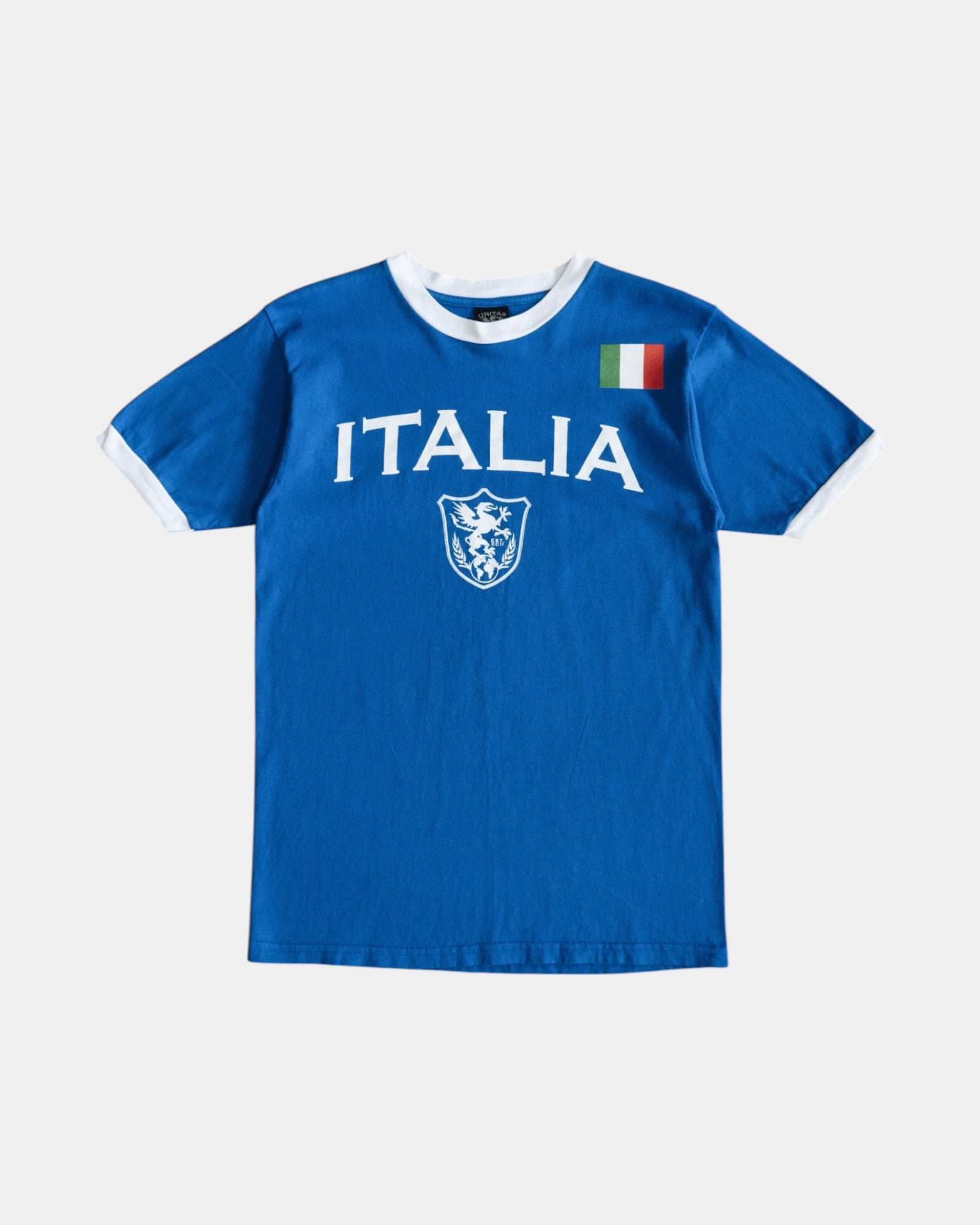 (S/M) VINTAGE ITALIA RINGER TEE