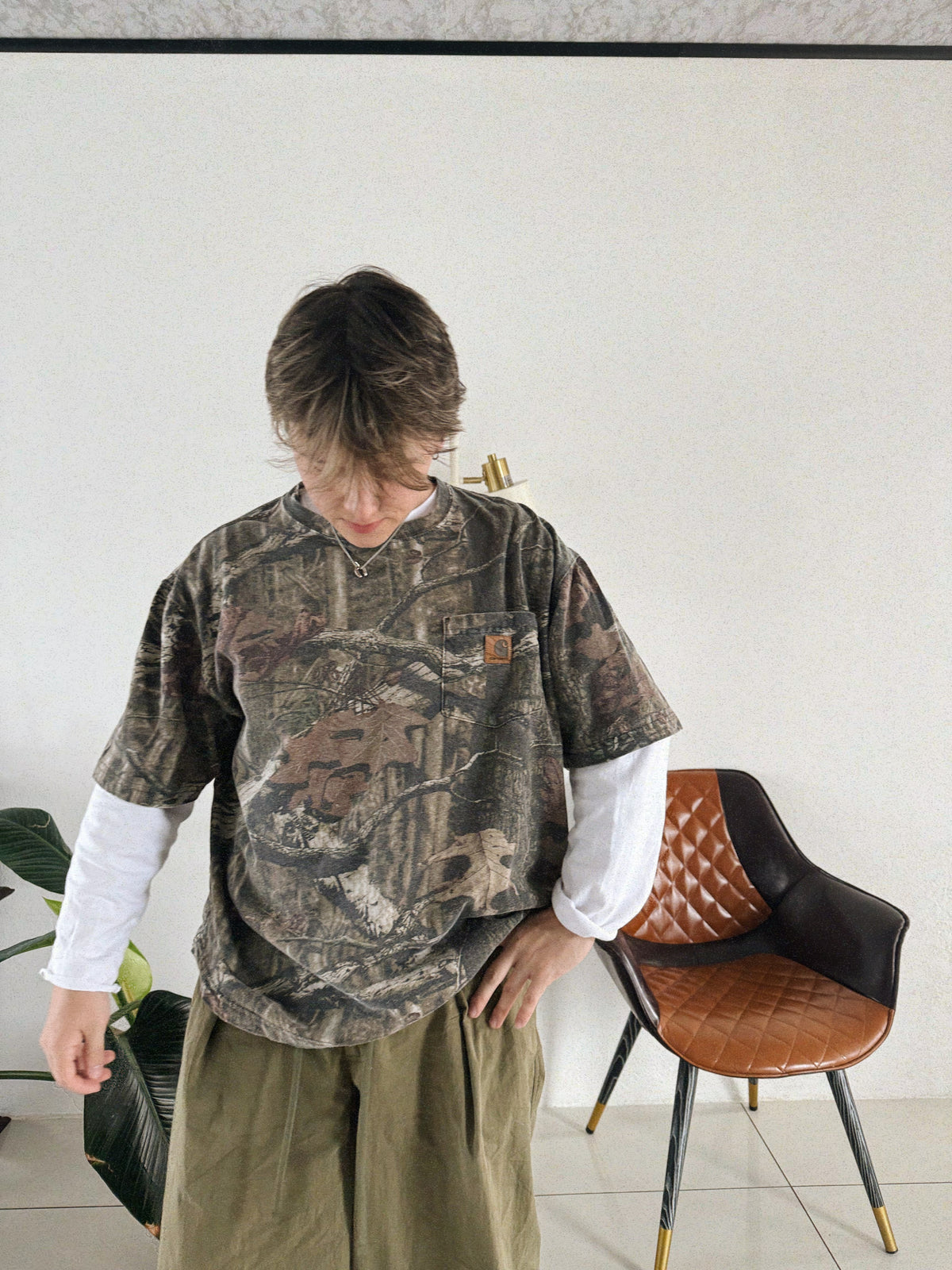(L) CARHARTT X REALTREE CAMO POCKET TEE