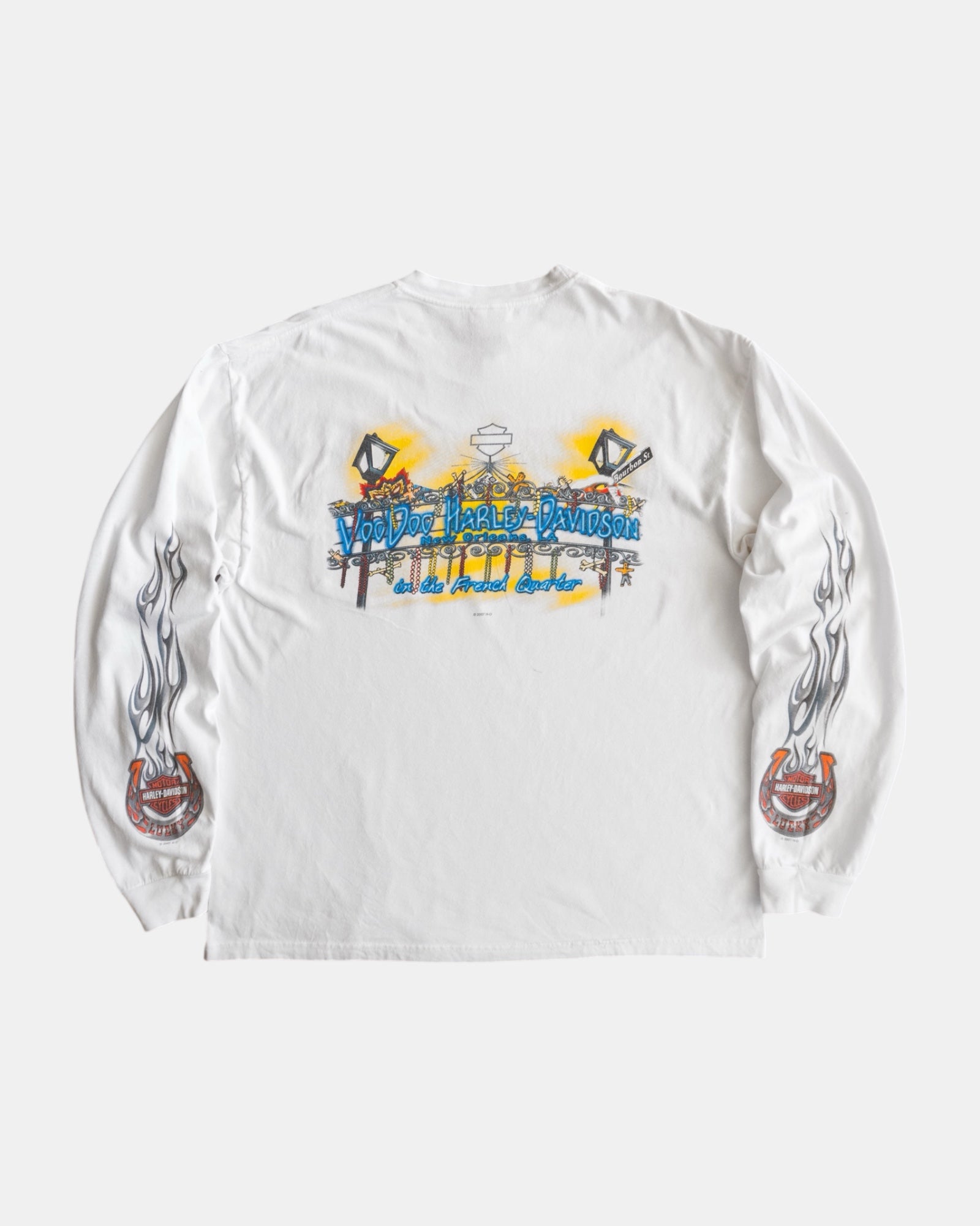 (XL) HARLEY DAVIDSON HORSESHOE FLAMES LONG SLEEVE