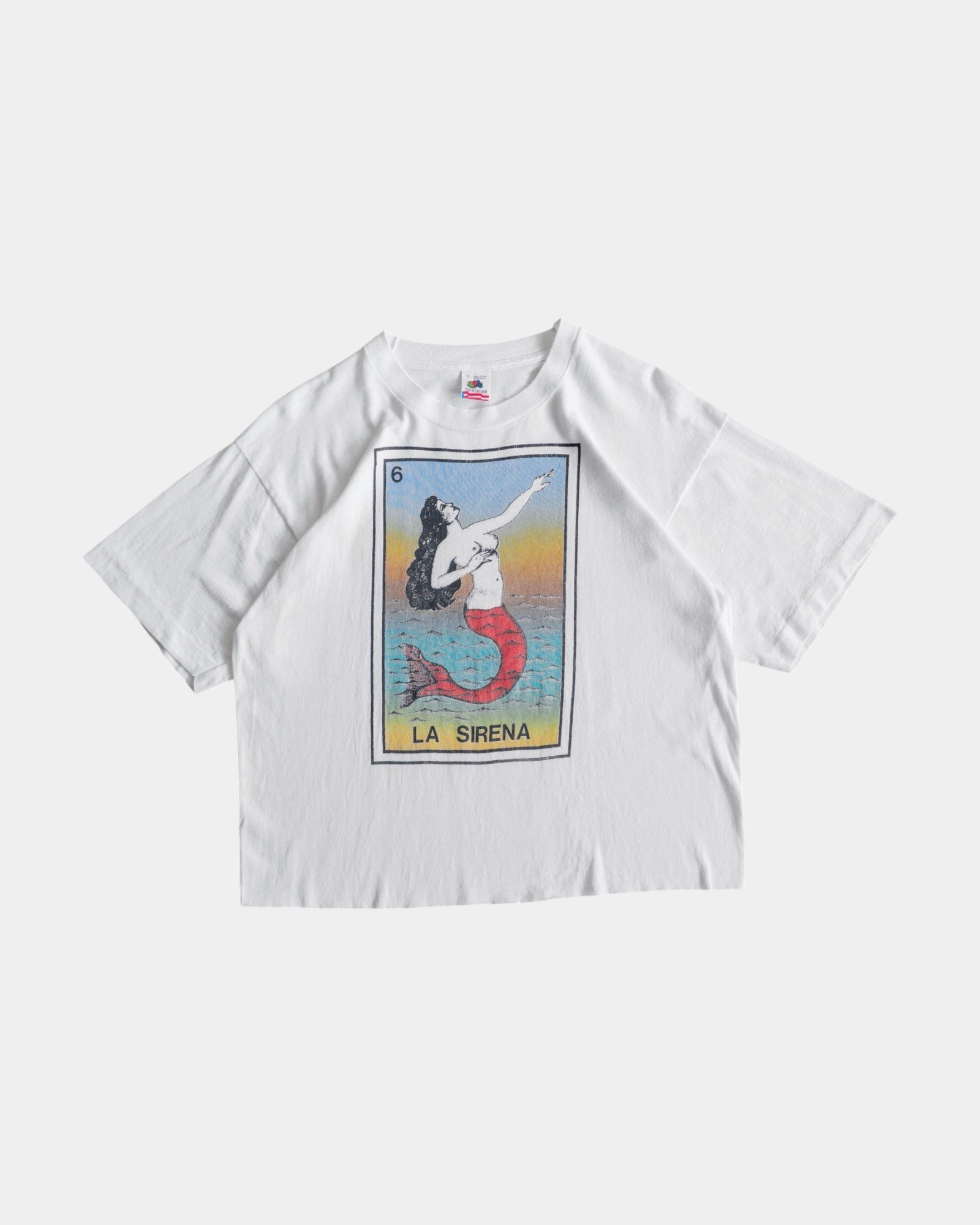 (BOXY M/L) VINTAGE LA SIRENA MERMAID TEE