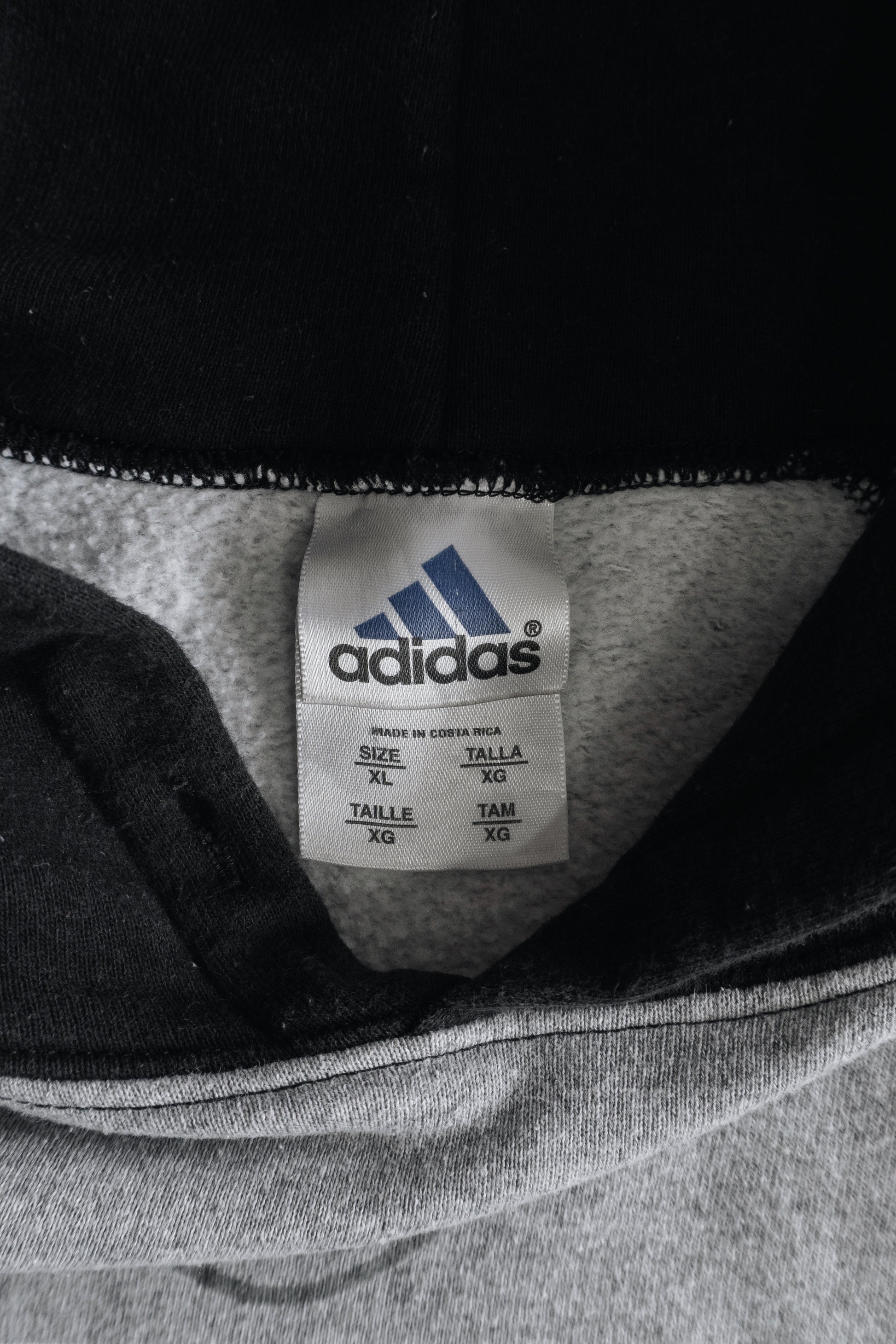 (BOXY L/XL) VINTAGE ADIDAS RETRO HOODIE