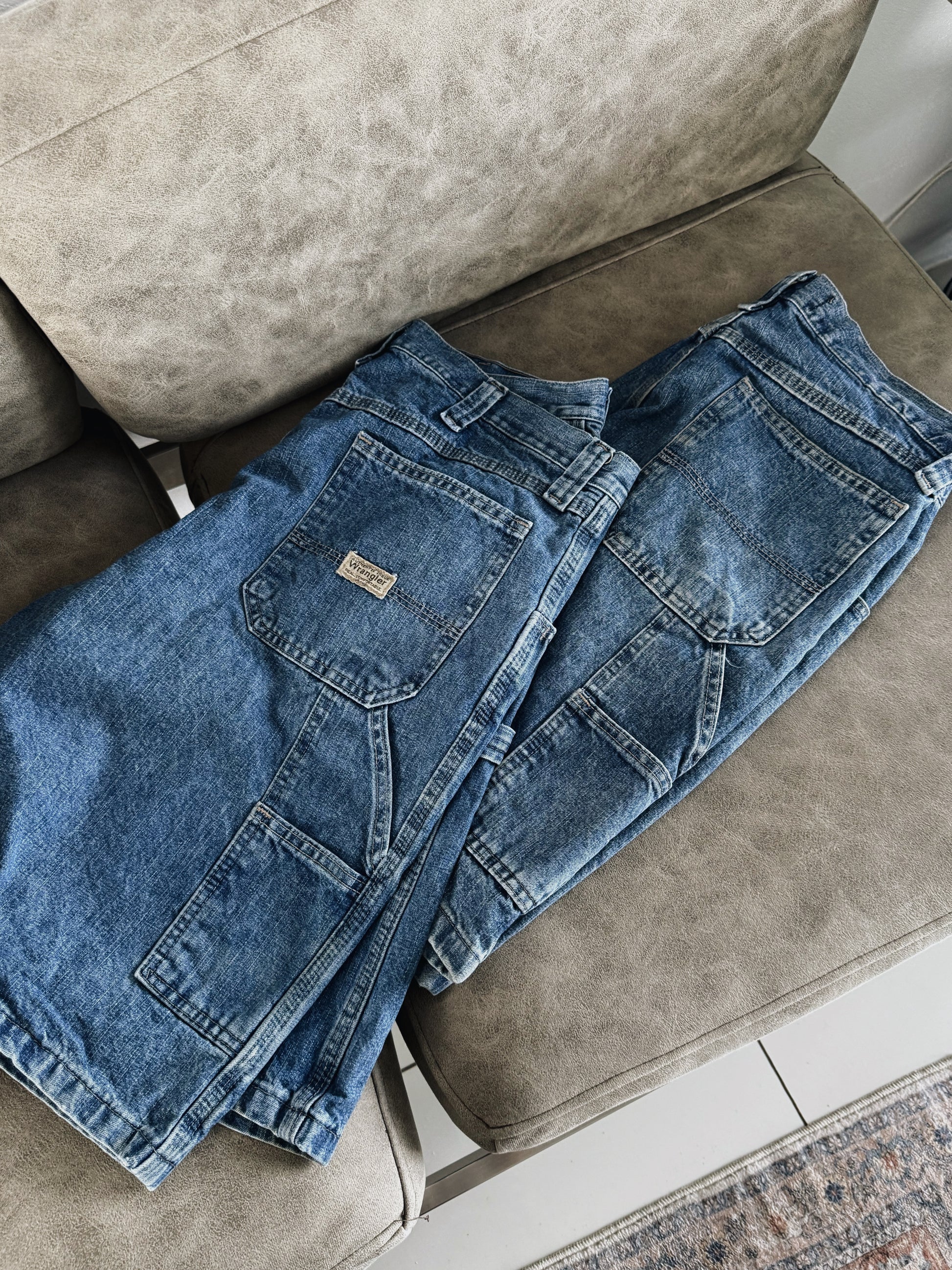 VINTAGE WRANGLER DENIM CARPENTER SHORT - 33