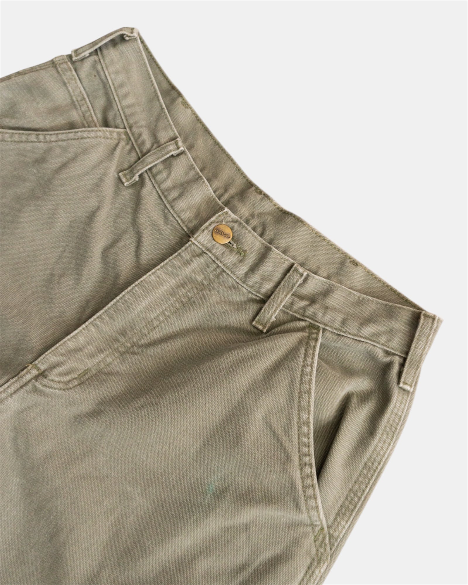 CARHARTT OLIVE GREEN CARPENTER PANTS - 32x30