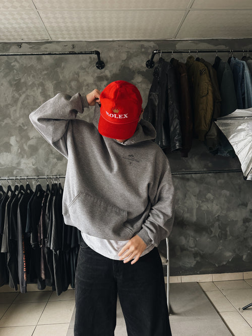 (BOXY L) 90’S VINTAGE MOUNTAIN BLANK HOODIE