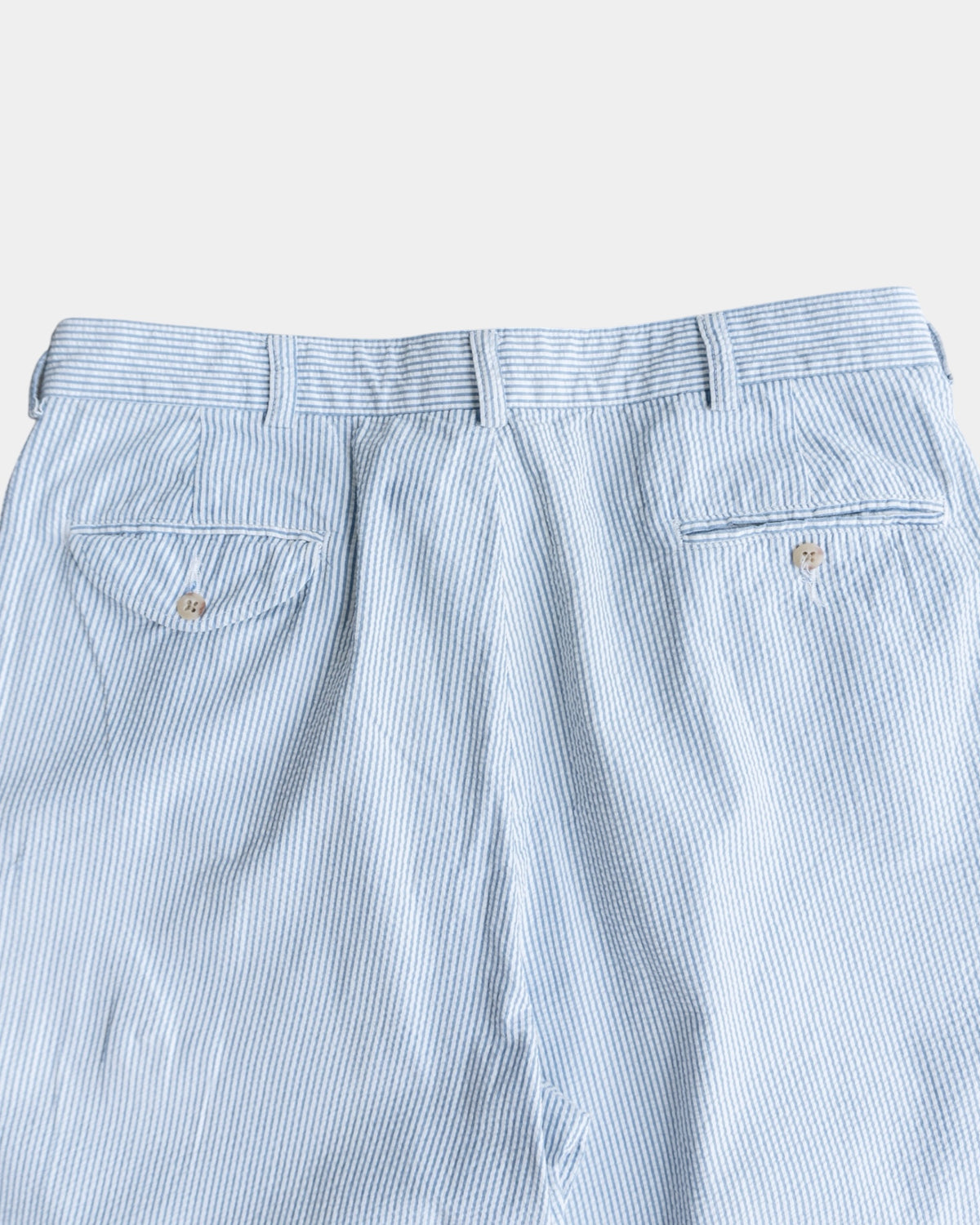VINTAGE POLO RALPH LAUREN 2 TUCK SEER SUCKER PANTS - 34x32