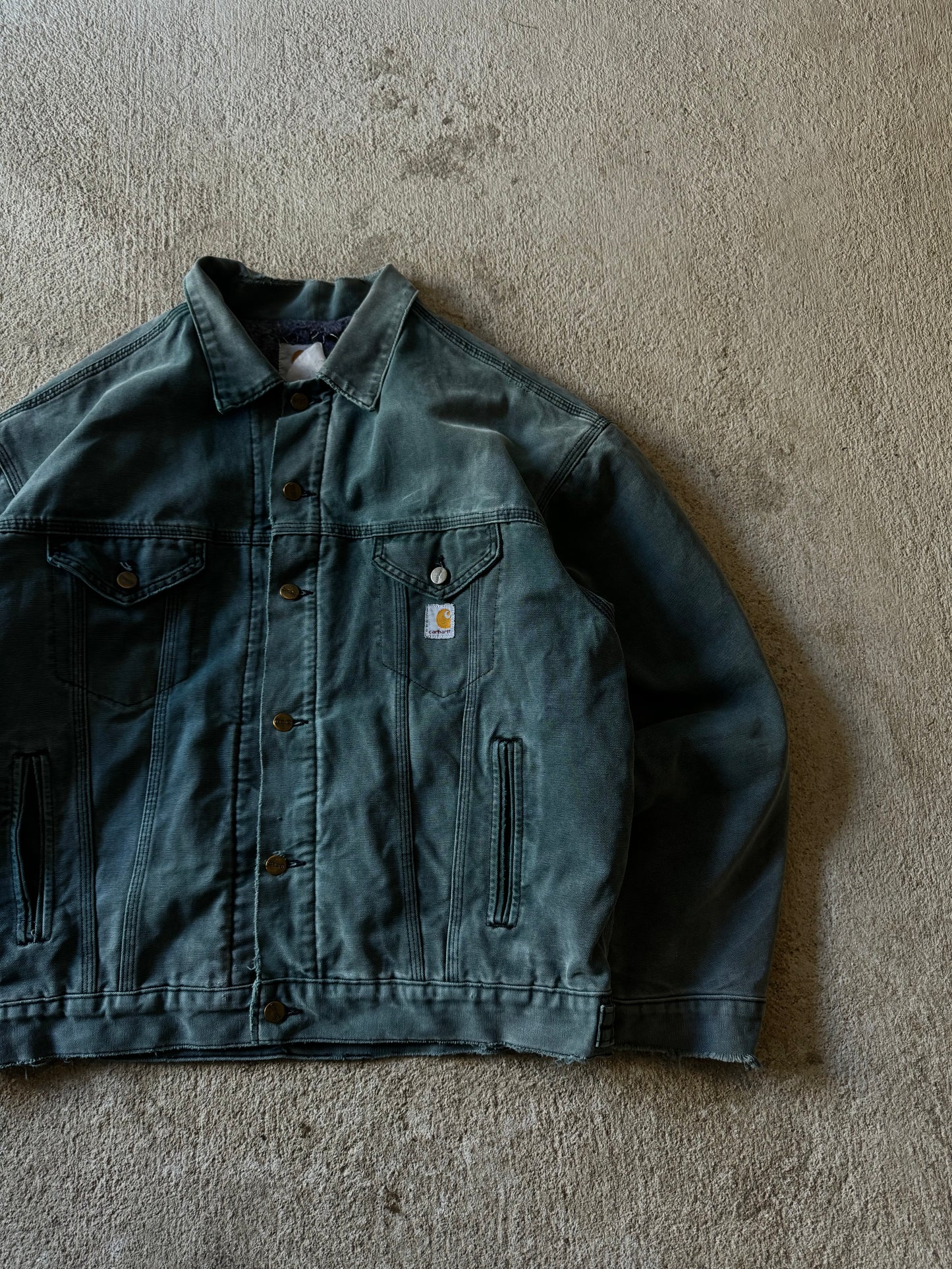 (L) 90’s Vintage Rare Carhartt Green Jacket