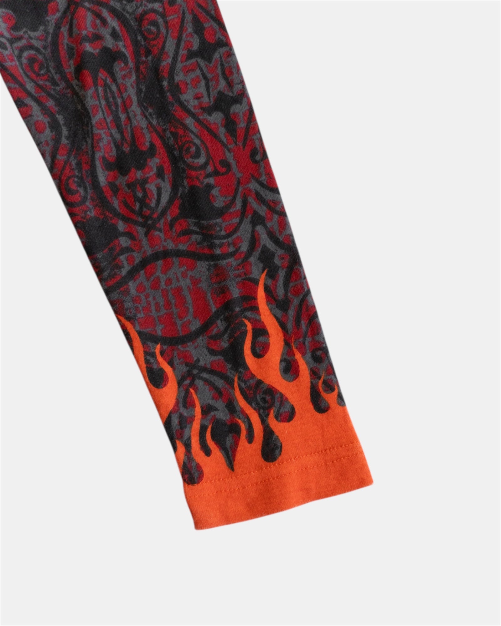 (M) VINTAGE Y2K HARLEY DAVIDSON FLAMES AOP LONG SLEEVE