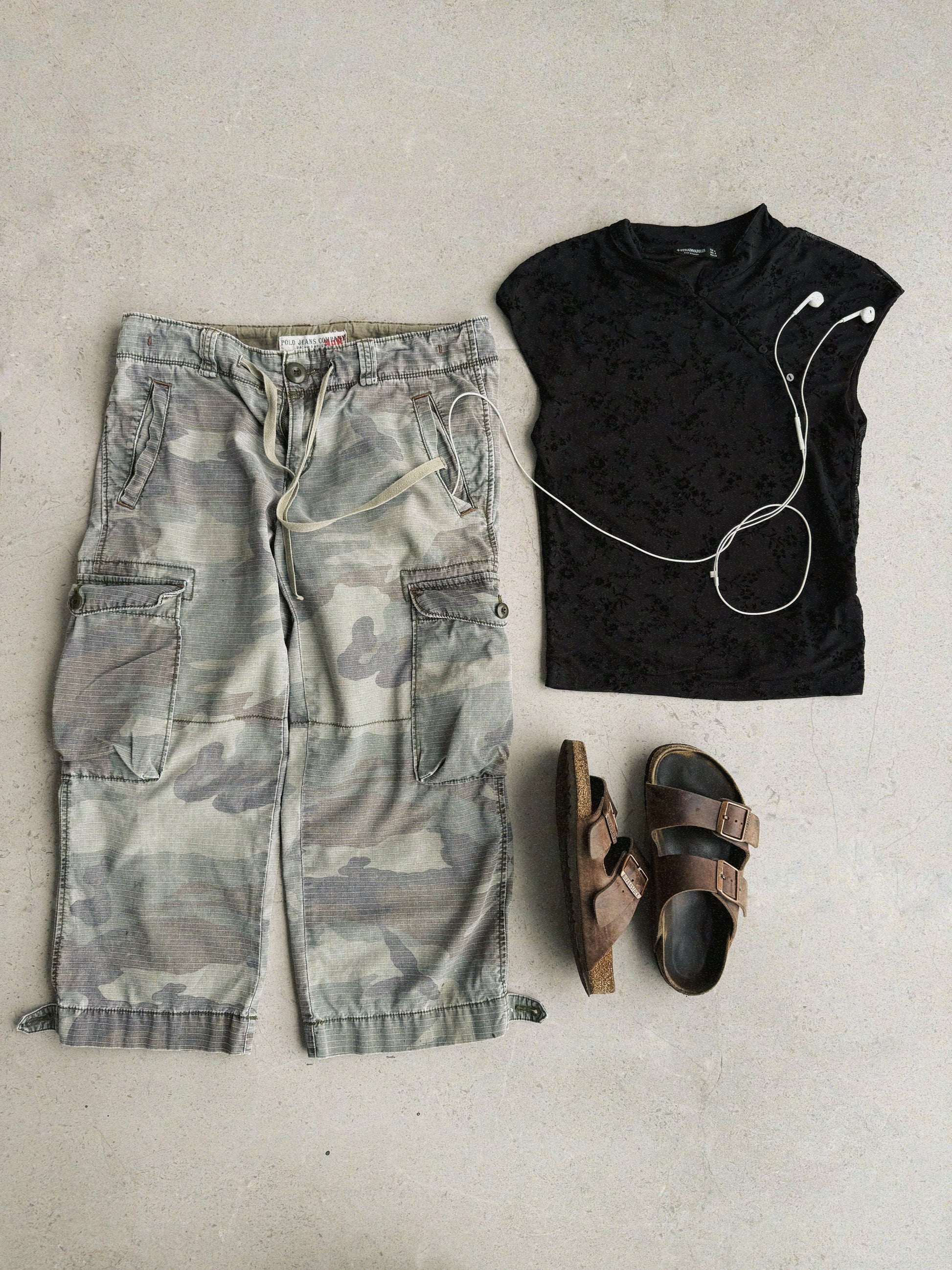 VINTAGE POLO RALPH LAUREN CAMO 3/4 SHORT - 8