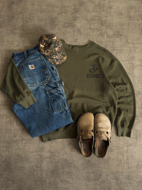 (BOXY M) 1980’S VINTAGE USMC MARINES CREWNECK