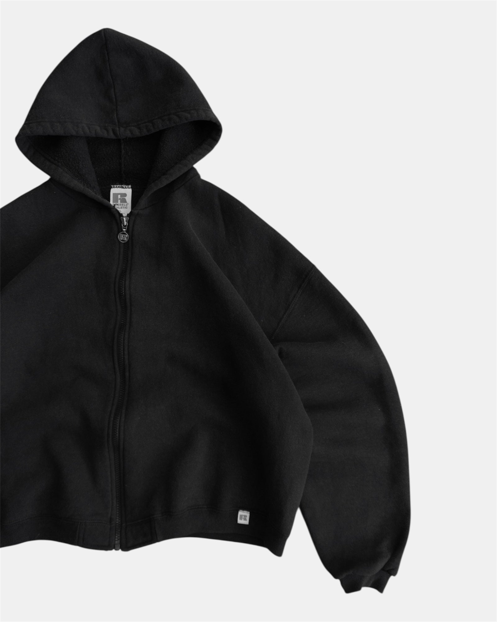 (BOXY M) VINTAGE RUSSELL BLANK HOODIE FULL ZIP