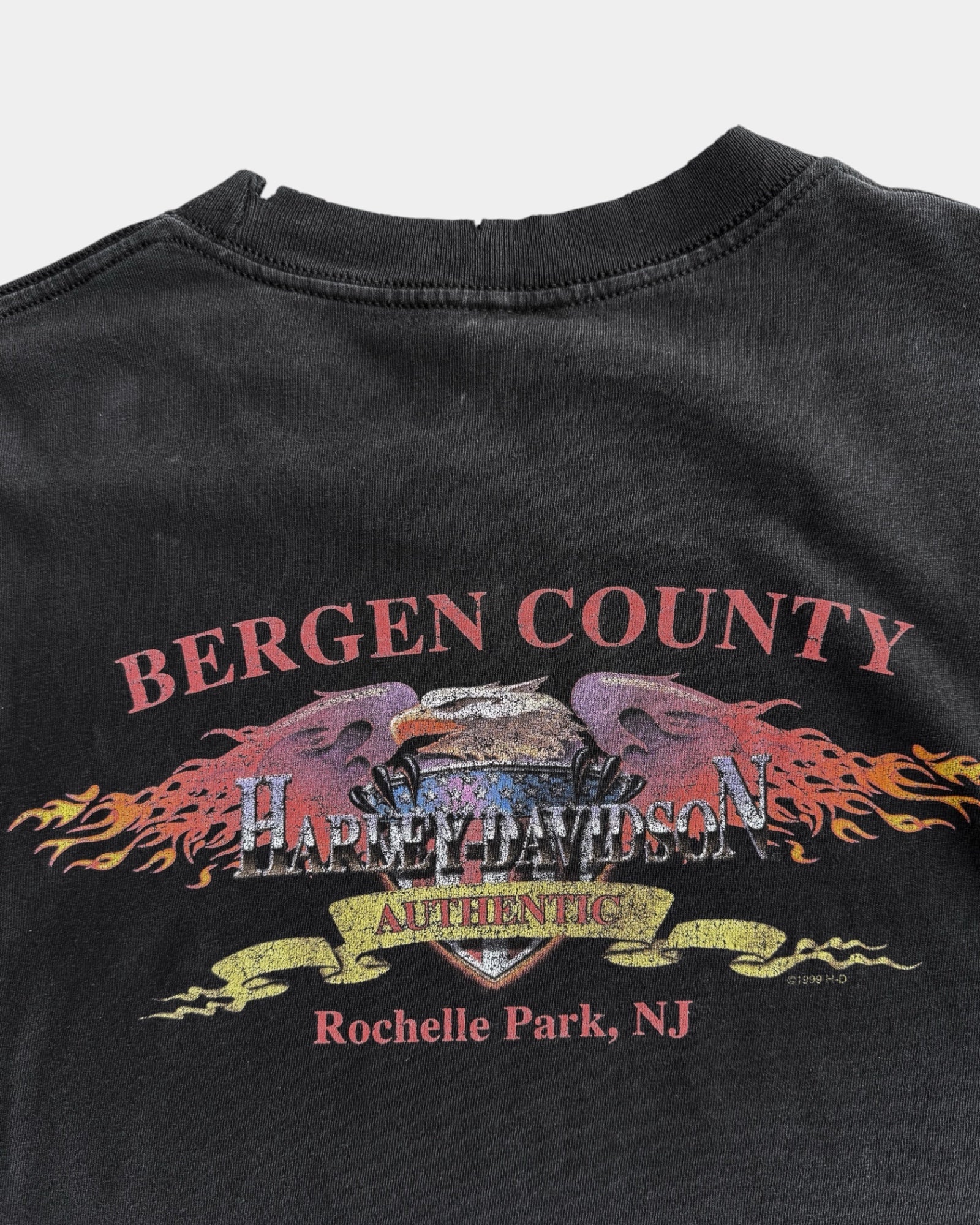 (L) 1998 VINTAGE HARLEY DAVIDSON FADED TEE