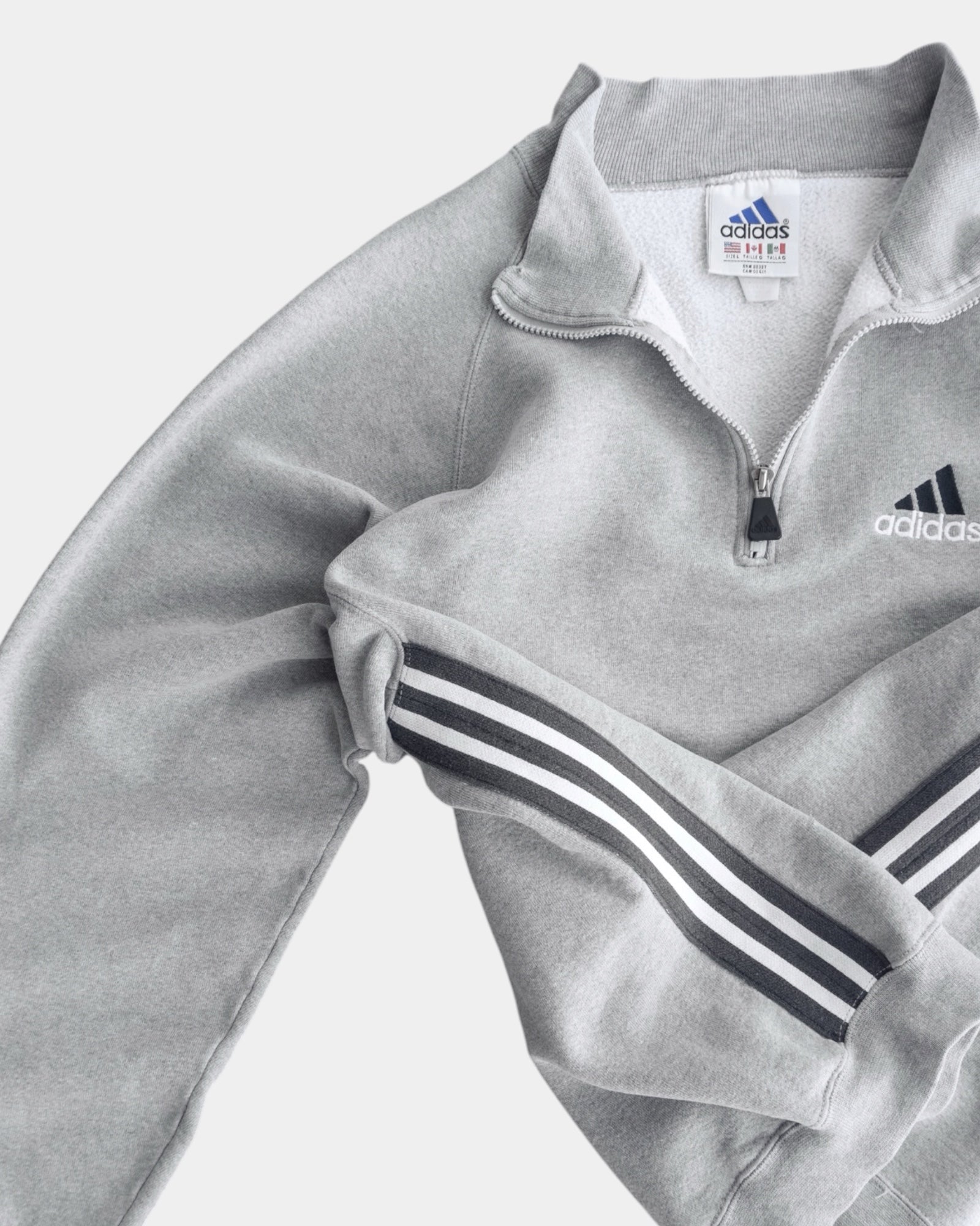 (L) 2000’S VINTAGE ADIDAS QUARTER ZIP