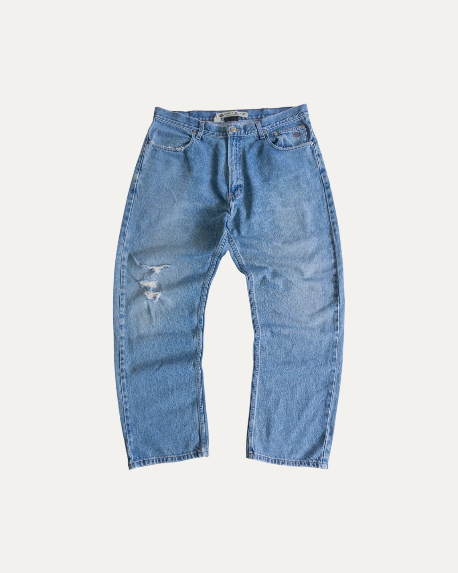 VINTAGE HARLEY DAVIDSON DENIM PANTS - 36x30