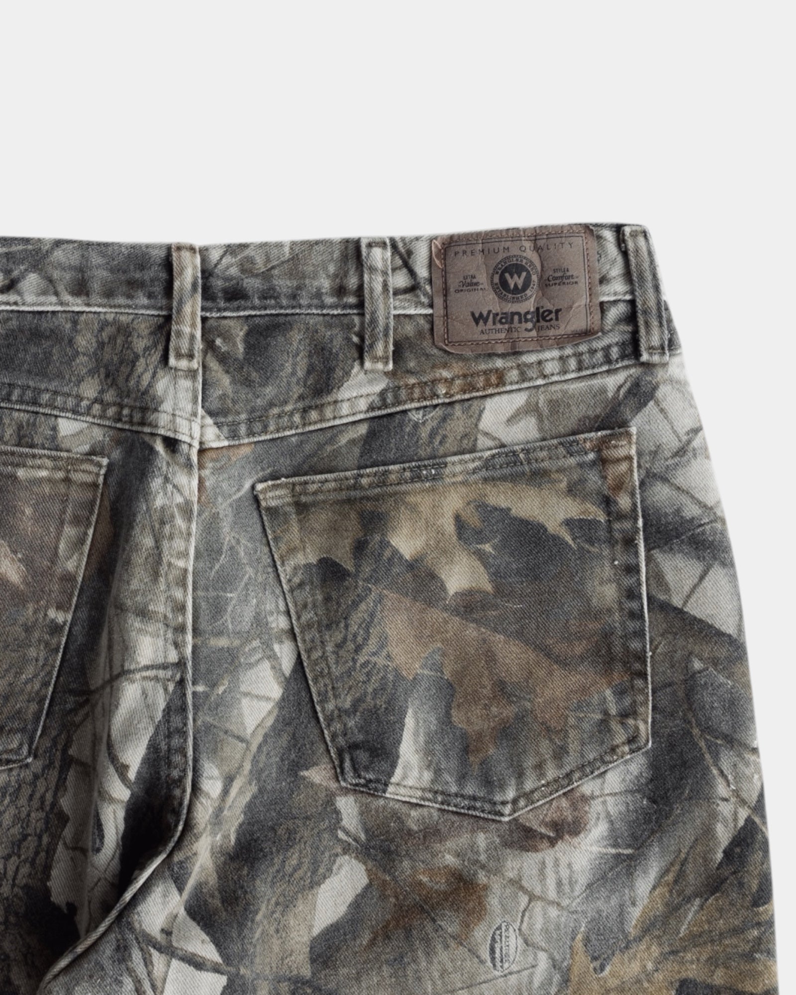VINTAGE WRANGLER X REALTREE CAMO DOUBLE KNEE PANTS - 34x32