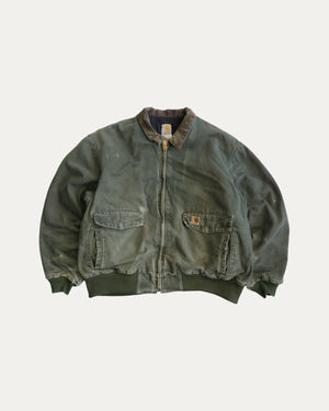 (XL) VINTAGE CARHARTT J165 BEAUTIFUL DISTRESSED JACKET