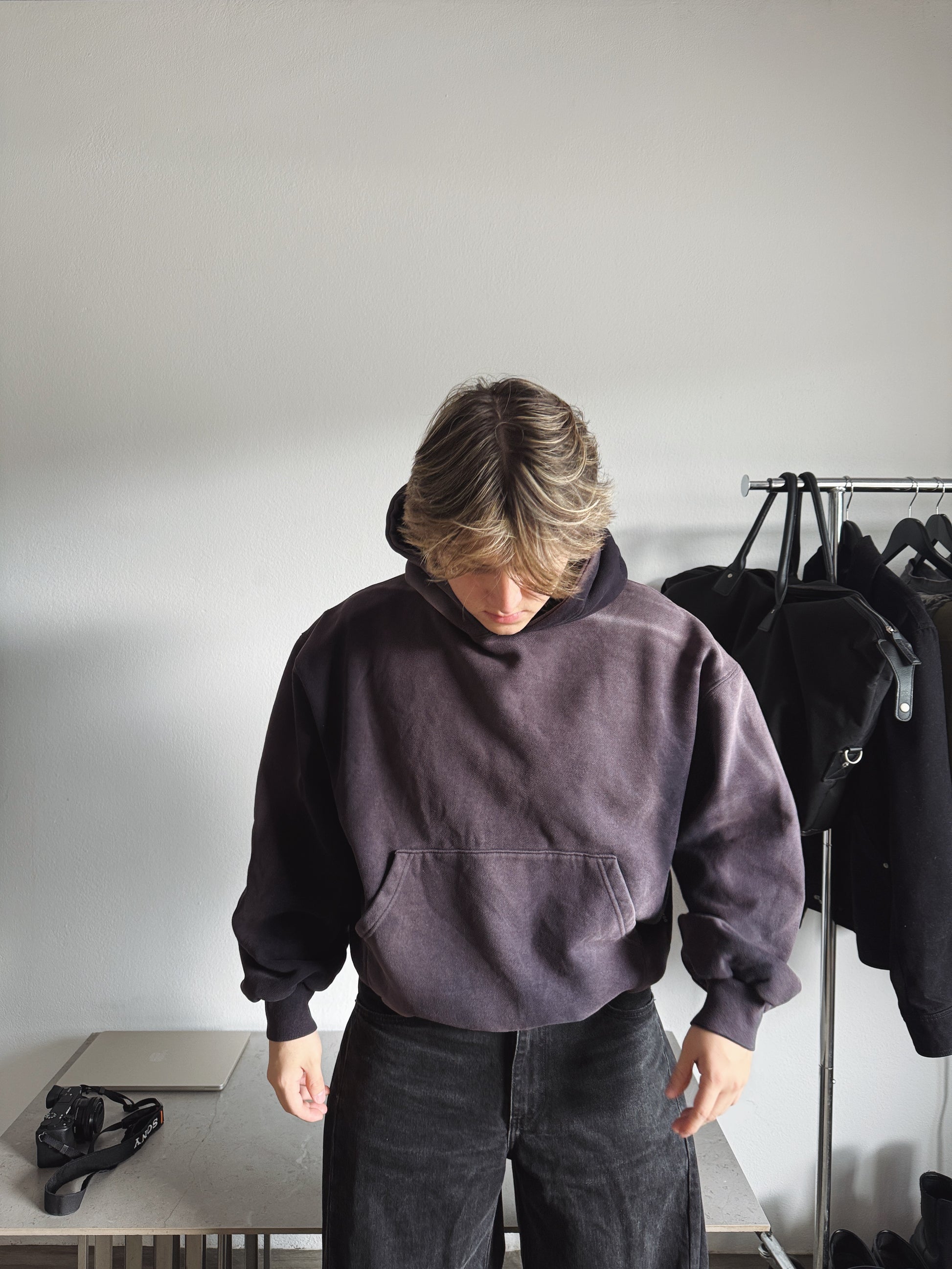 (M) SUN FADED SUPER HEAVYWEIGHT HOODIE