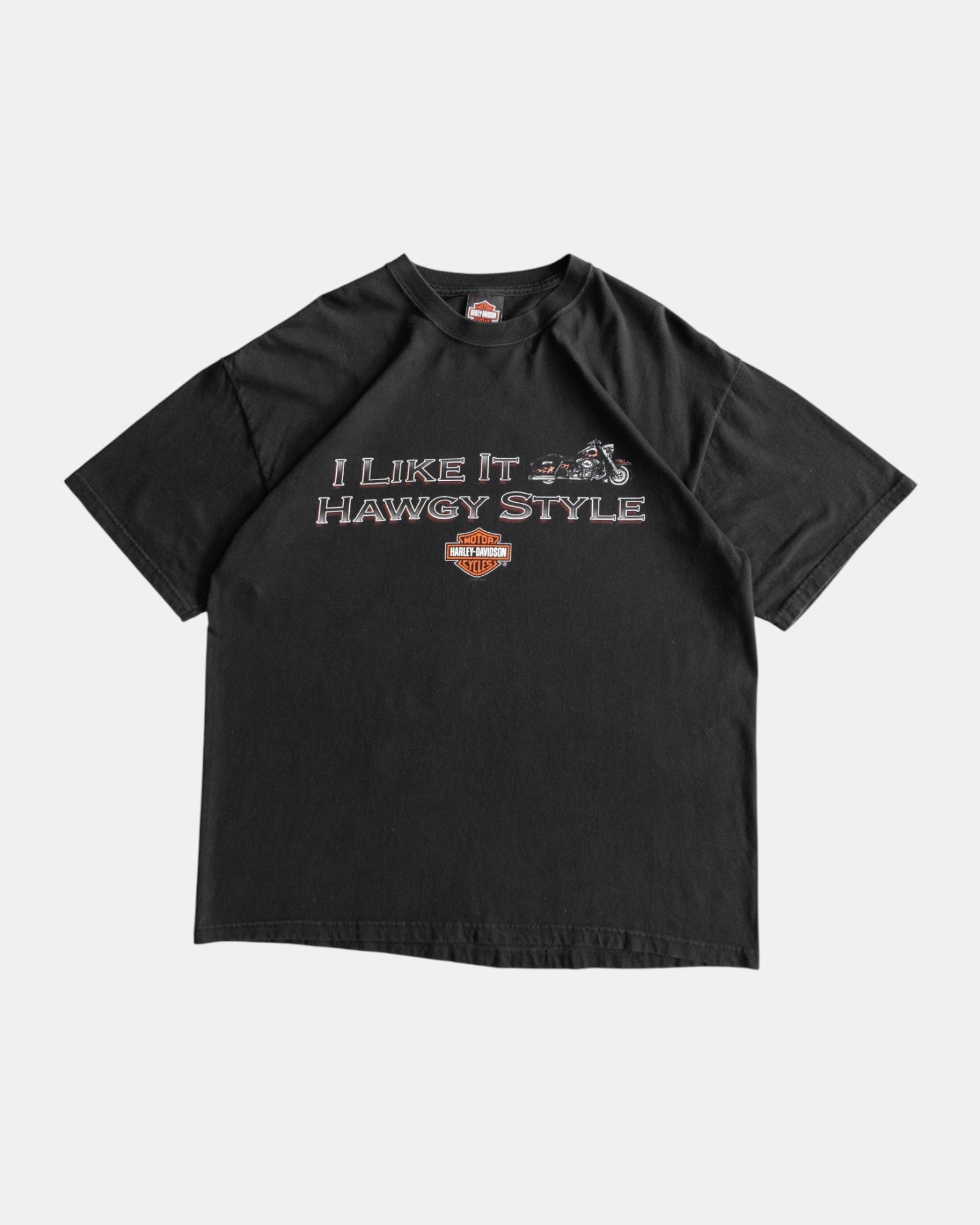 (L/XL) HARLEY DAVIDSON “I LIKE IT HAWGY STYLE” TEE