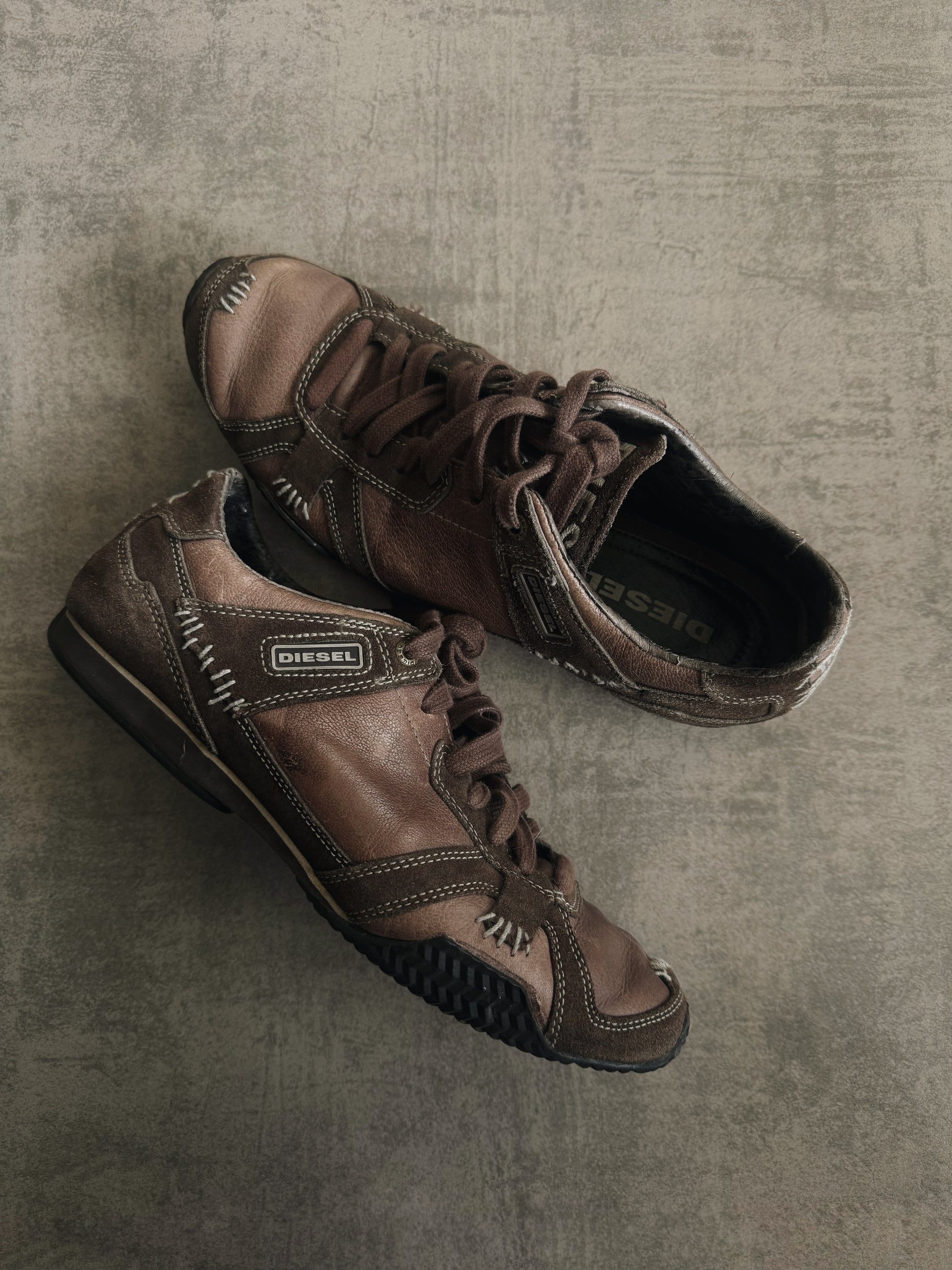 VINTAGE DIESEL LEATHER SHOES - 40