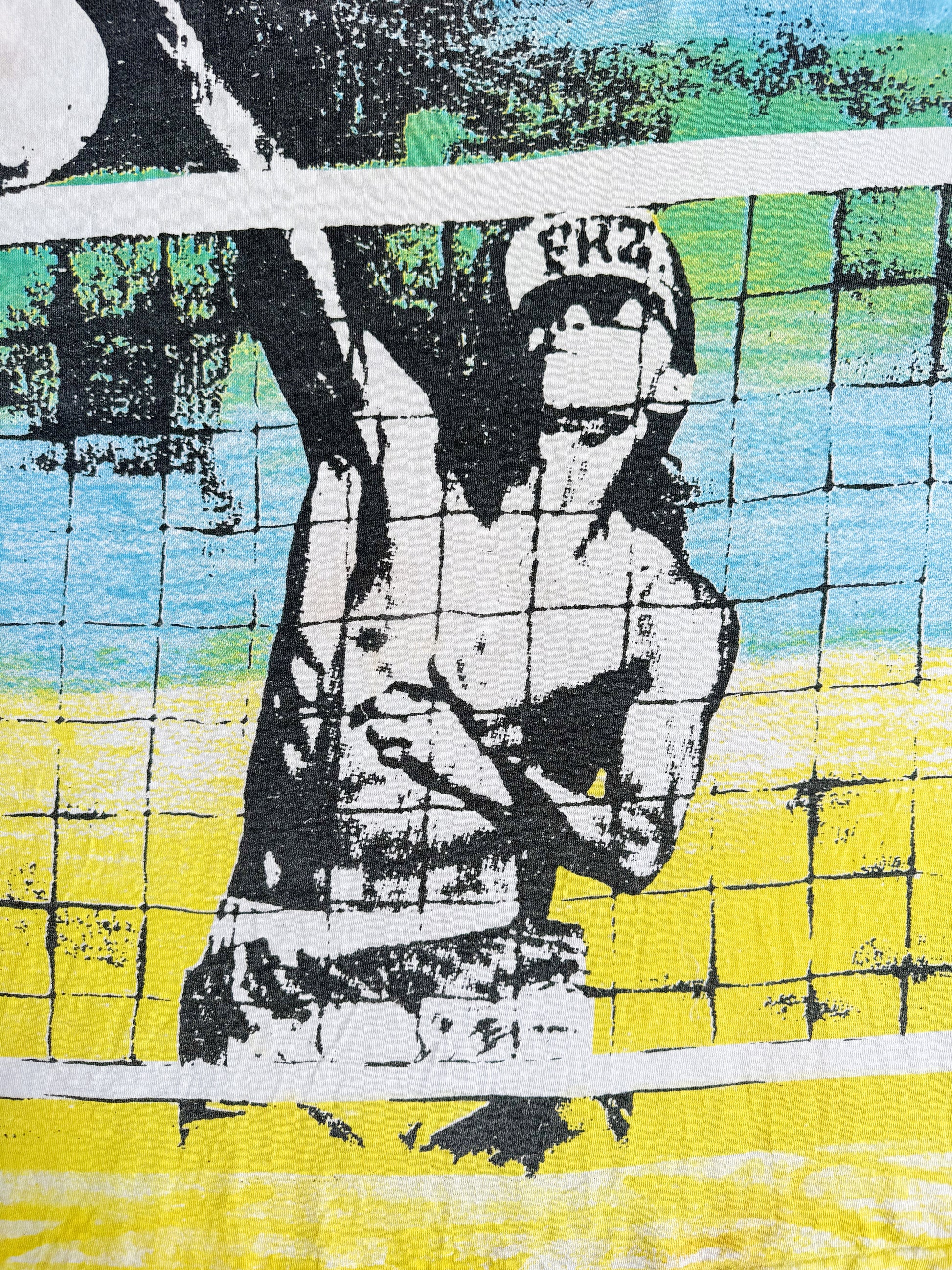 (FIT L) 90’S VINTAGE BEACH VOLLEYBALL AOP TEE