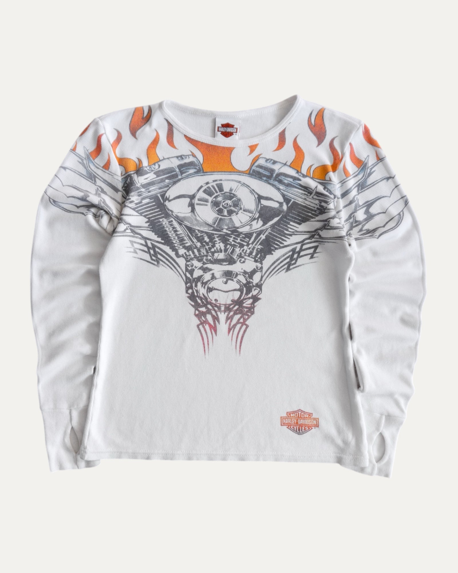 (S) VINTAGE HARLEY DAVIDSON Y2K FLAMES THERMAL