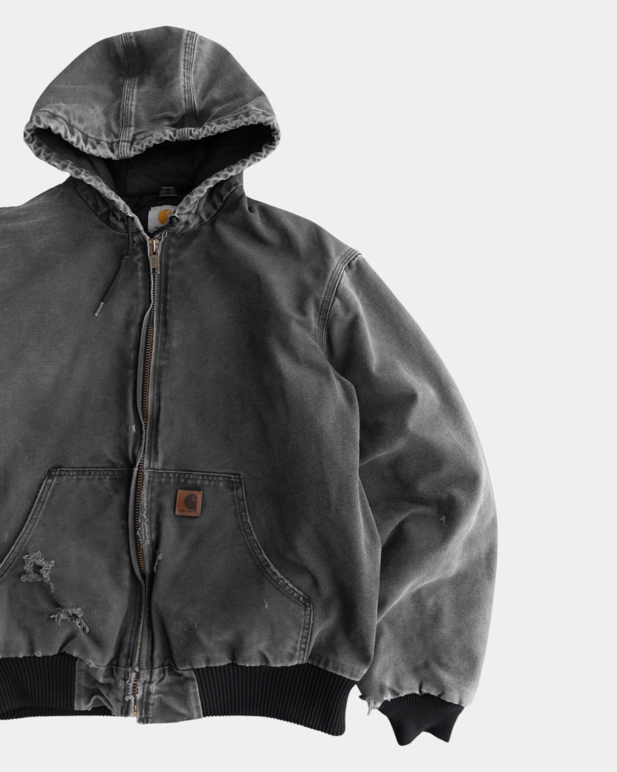 (L) VINTAGE CARHARTT DISTRESSED AND FADED JACKET